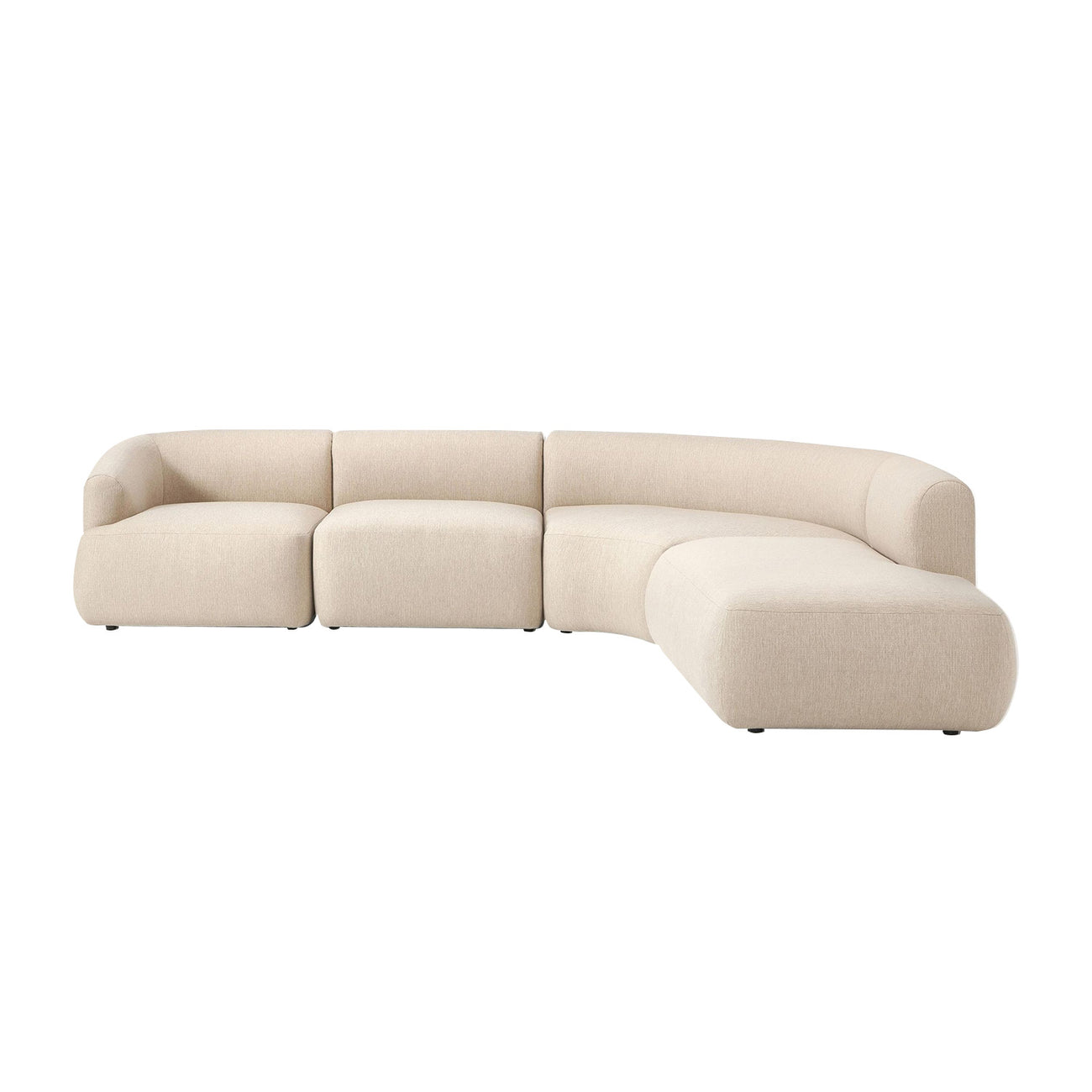 ZenLiving 5 Seater Sofa Beige