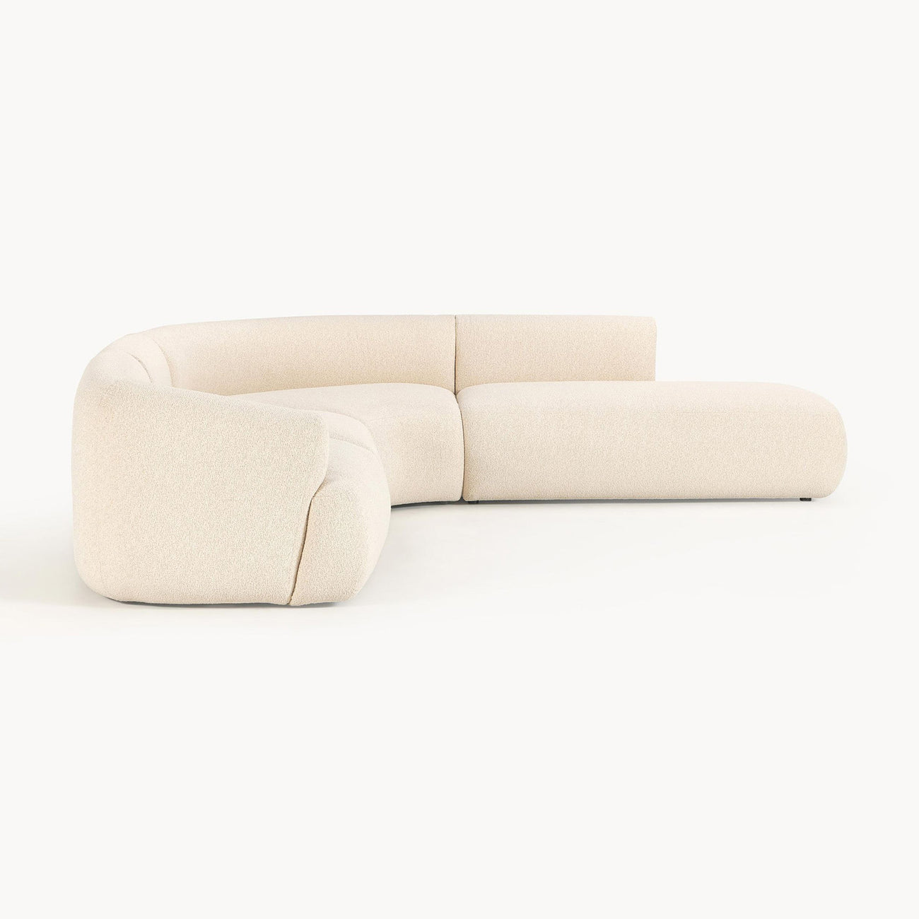 Zen Living 5 Seater Sofa Boucle Creme