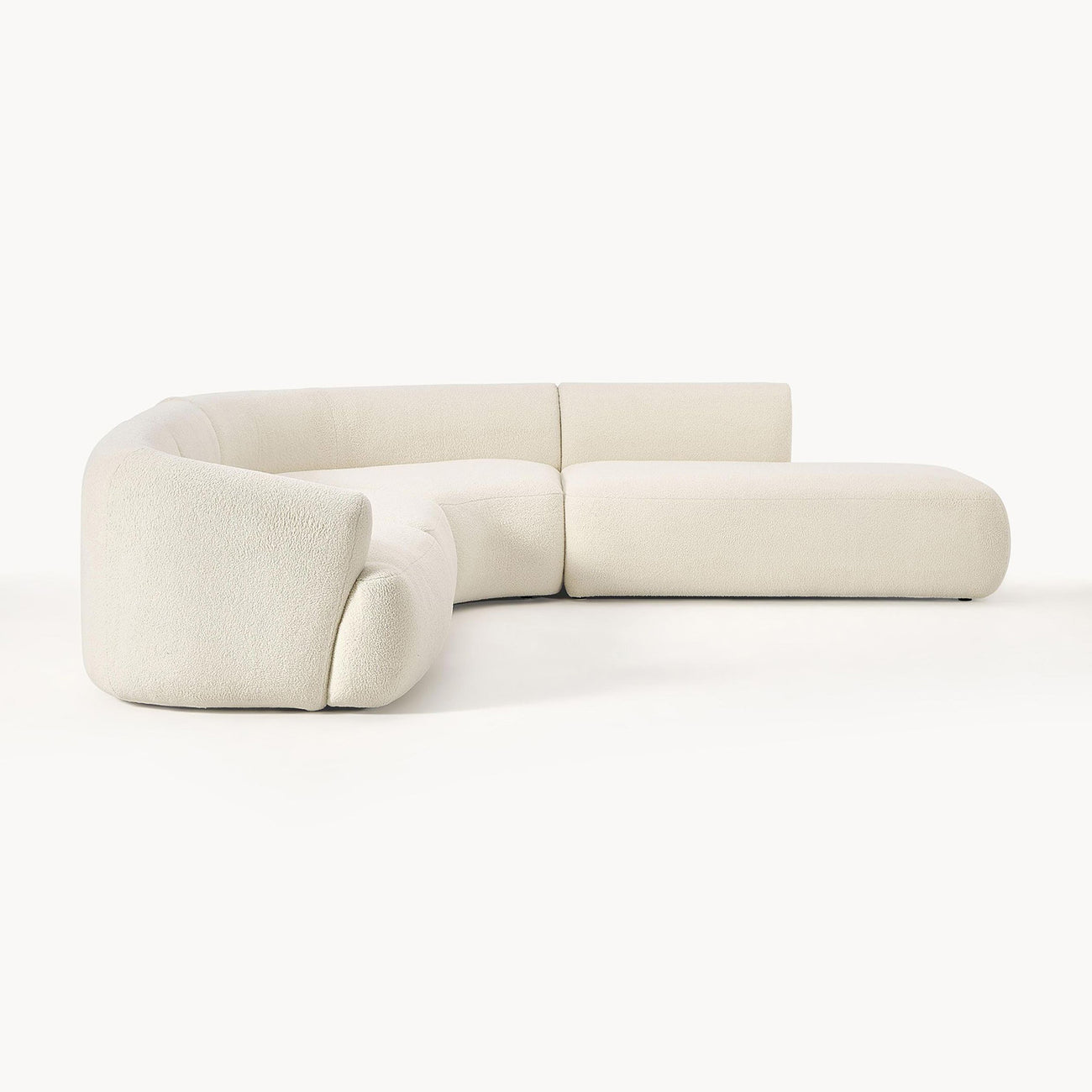 ZenLiving 5 Seater Sofa Boucle Creme