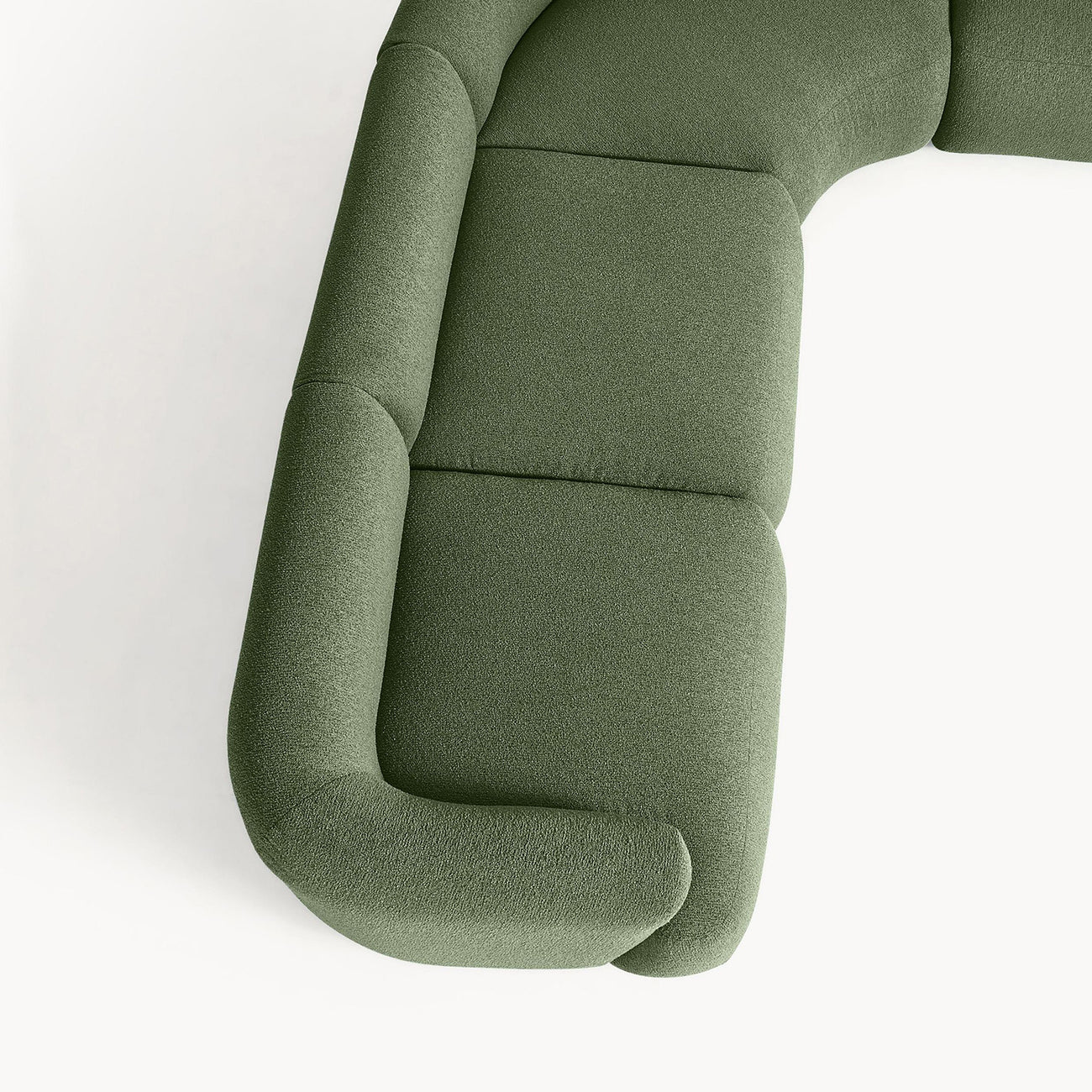 ZenLiving 5 Seater Sofa Boucle Green