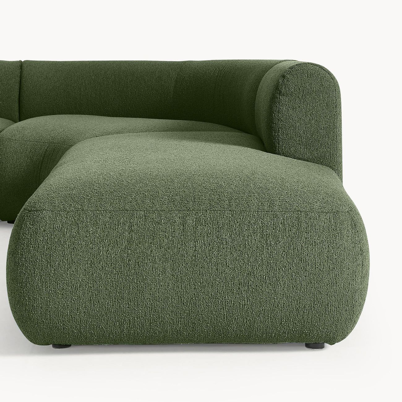 ZenLiving 5 Seater Sofa Boucle Green