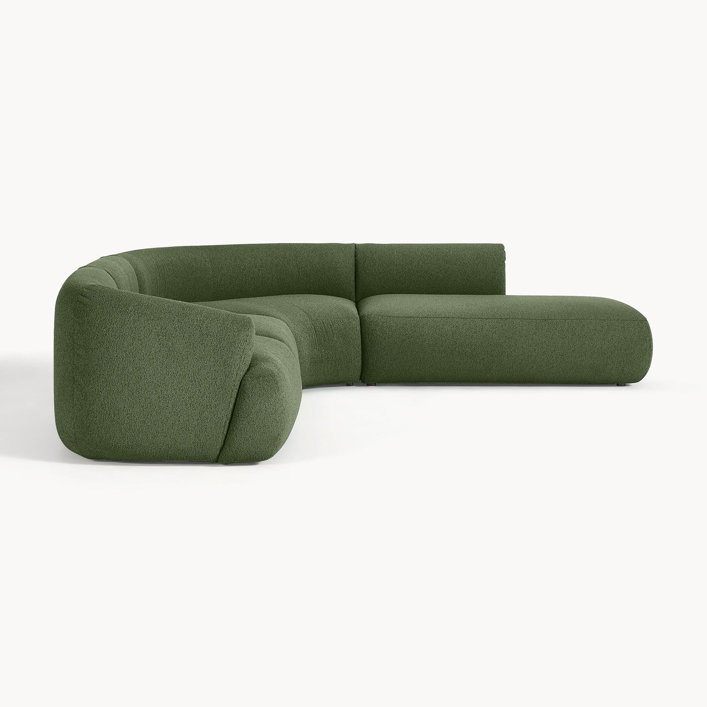 ZenLiving 5 Seater Sofa Boucle Green