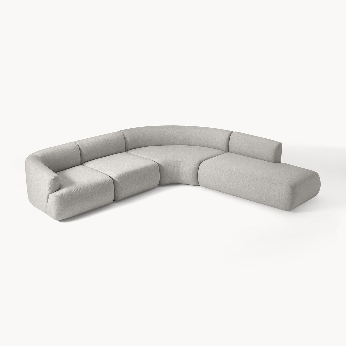 ZenLiving 5 Seater Sofa Chic Grey