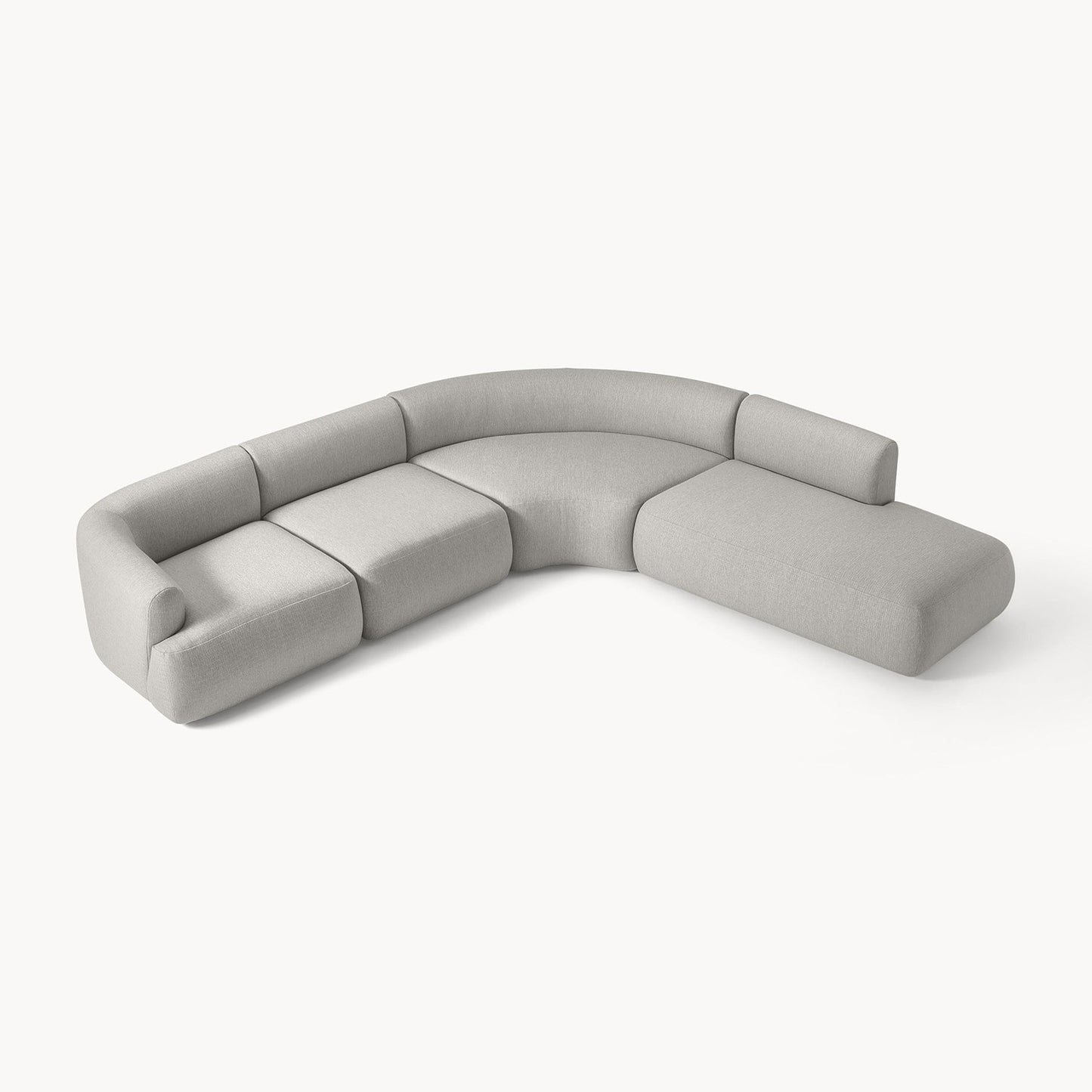 ZenLiving 5 Seater Sofa Chic Grey