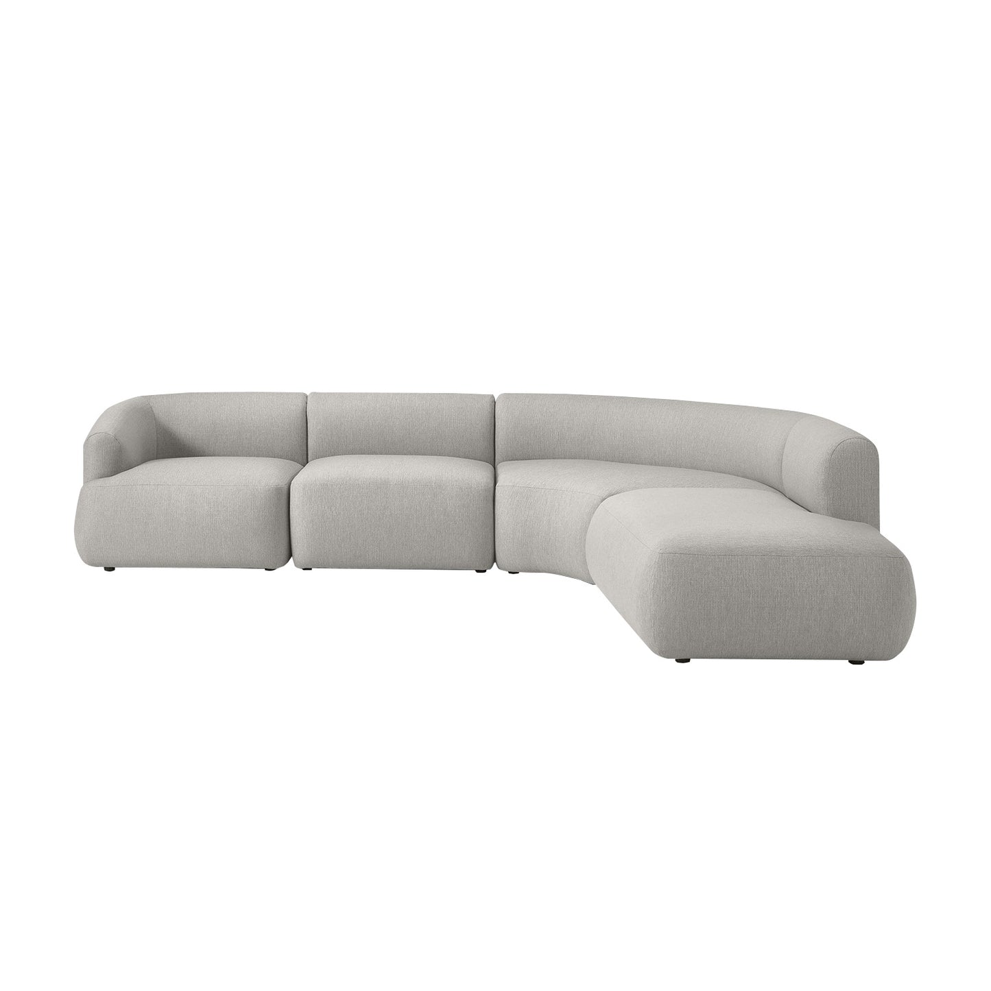 ZenLiving 5 Seater Sofa Chic Grey