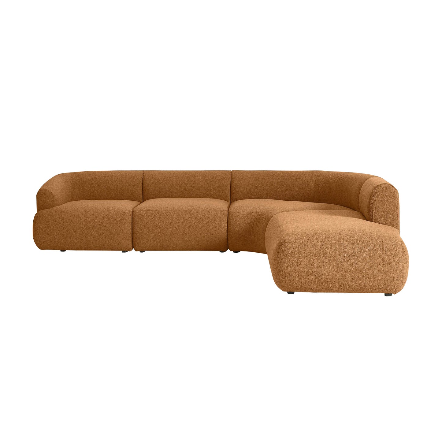 ZenLiving 5 Seater Sofa Boucle Tan