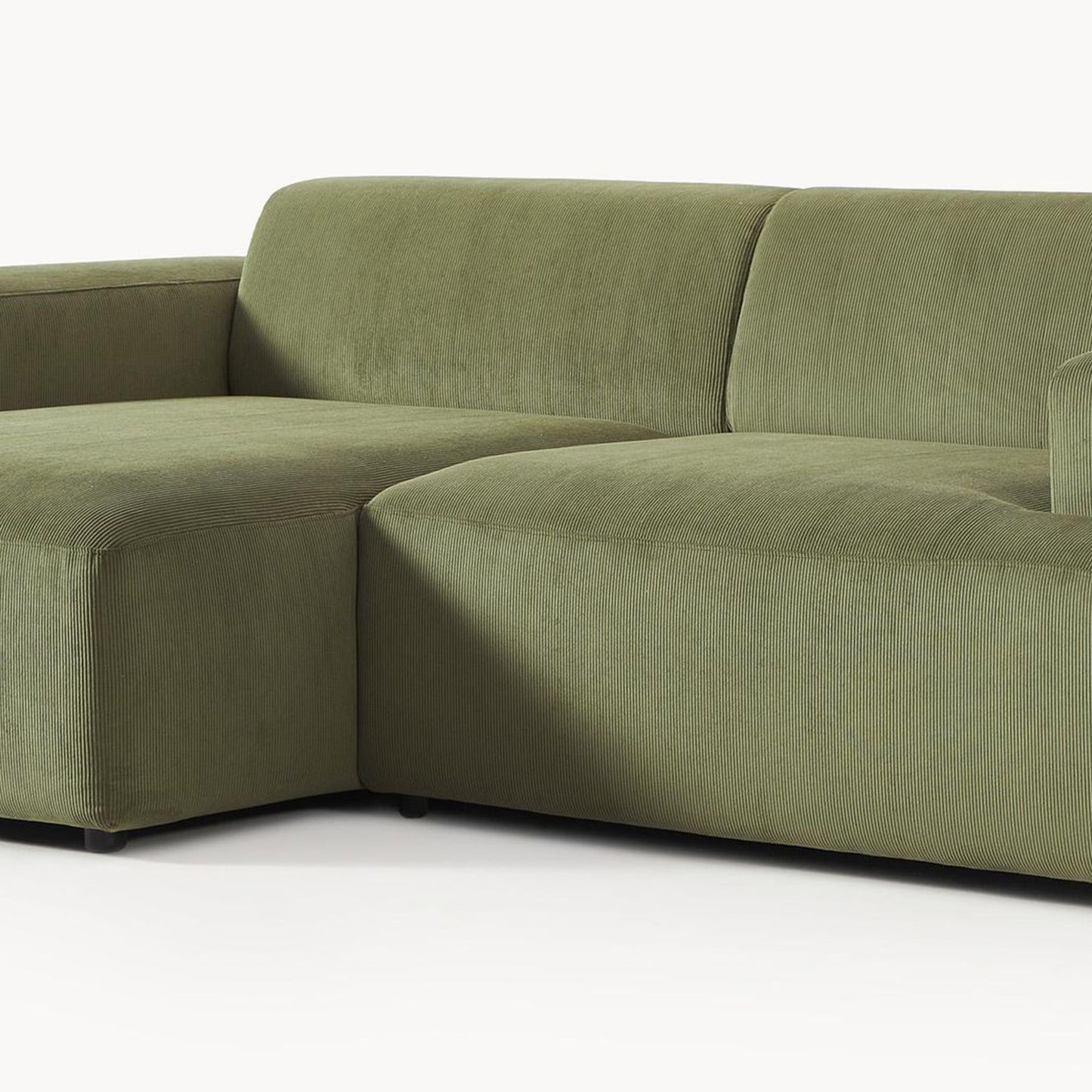 Sophisticated Comfort Corduroy 2 Seater Sofa Green