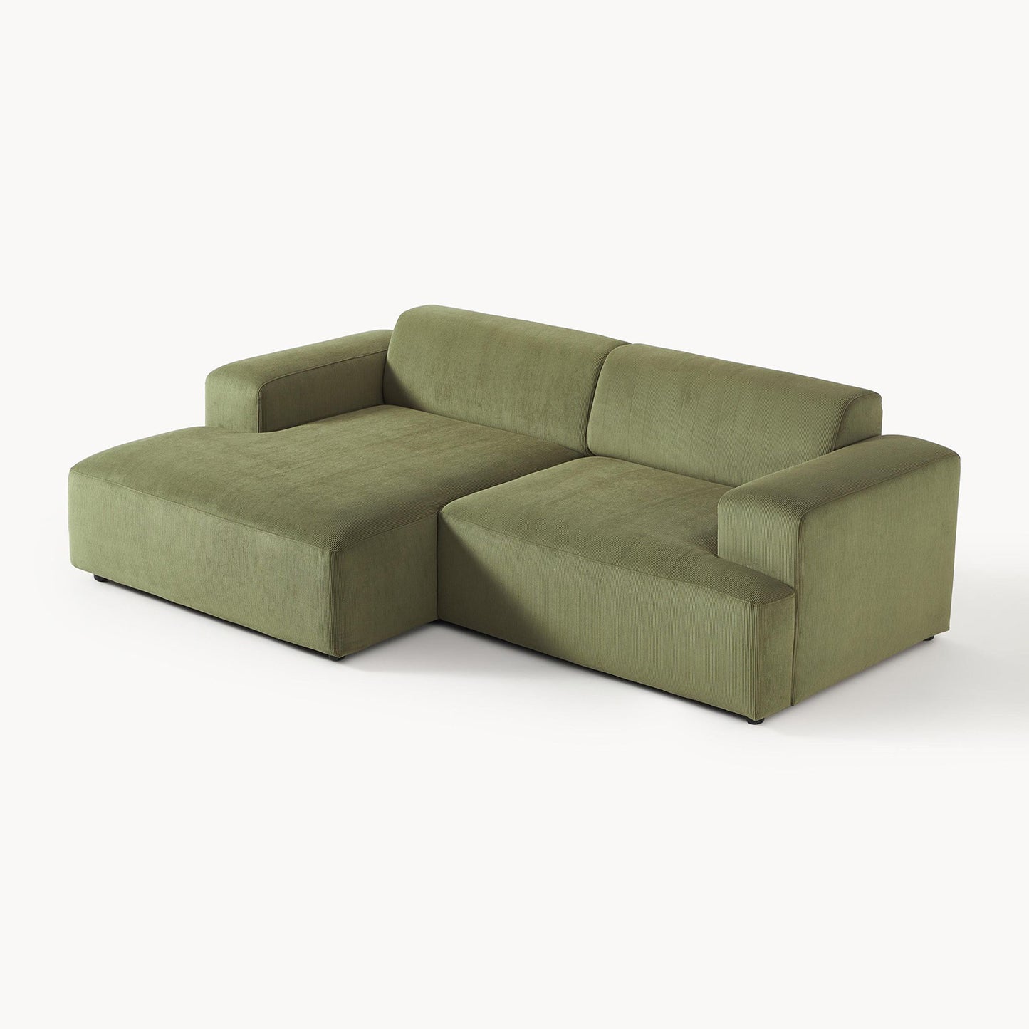 Sophisticated Comfort Corduroy 2 Seater Sofa Green