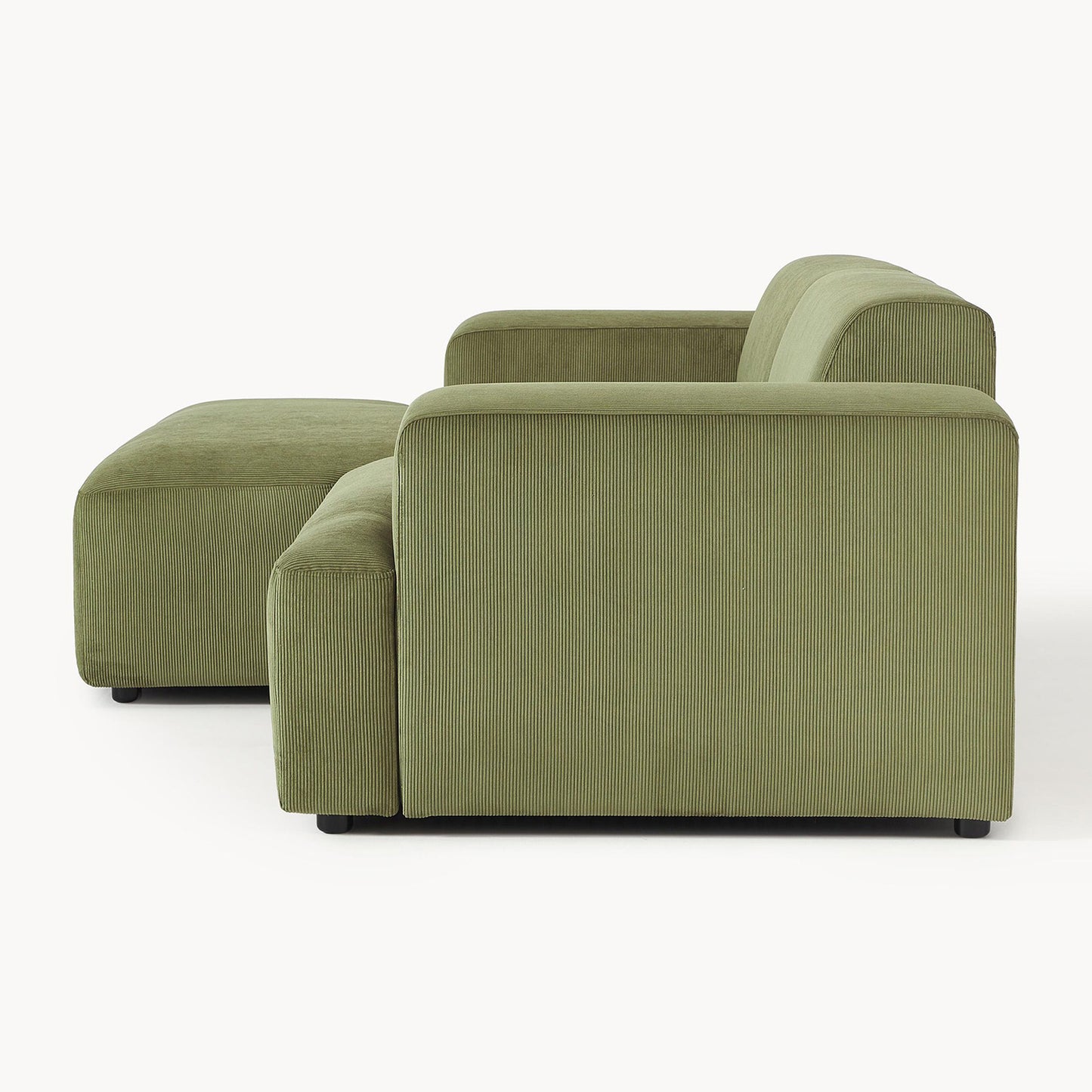 Sophisticated Comfort Corduroy 2 Seater Sofa Green