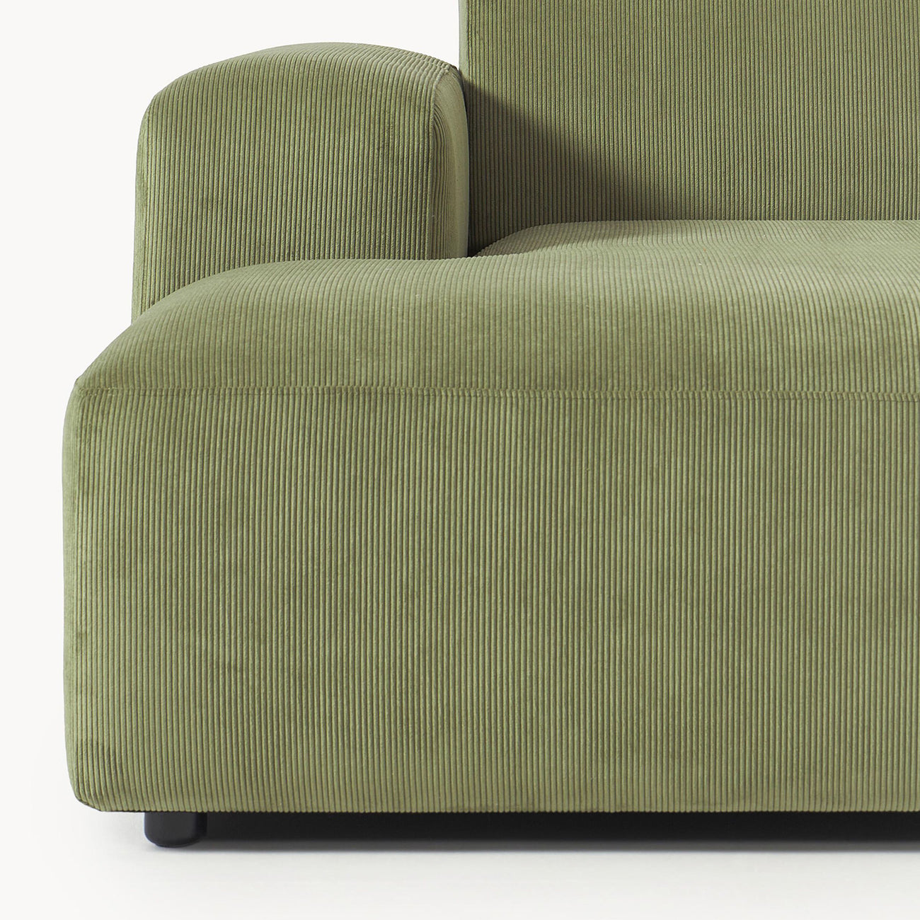 Sophisticated Comfort Corduroy 2 Seater Sofa Green