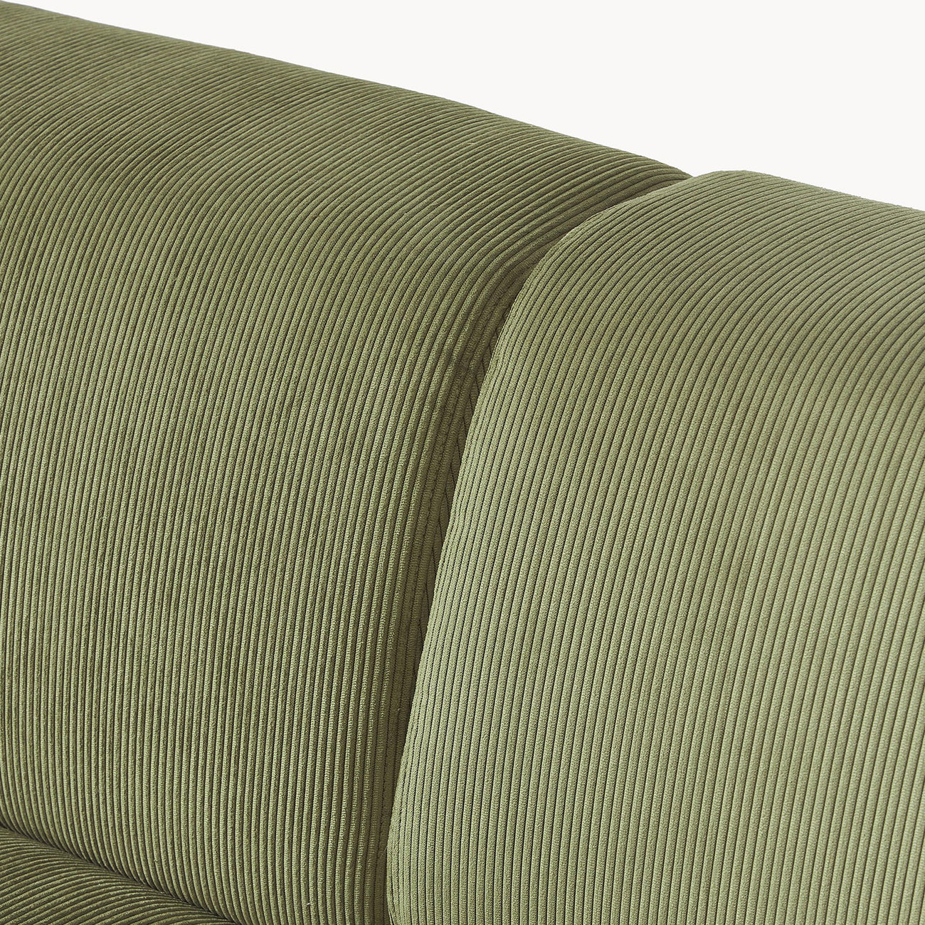 Sophisticated Comfort Corduroy 2 Seater Sofa Green