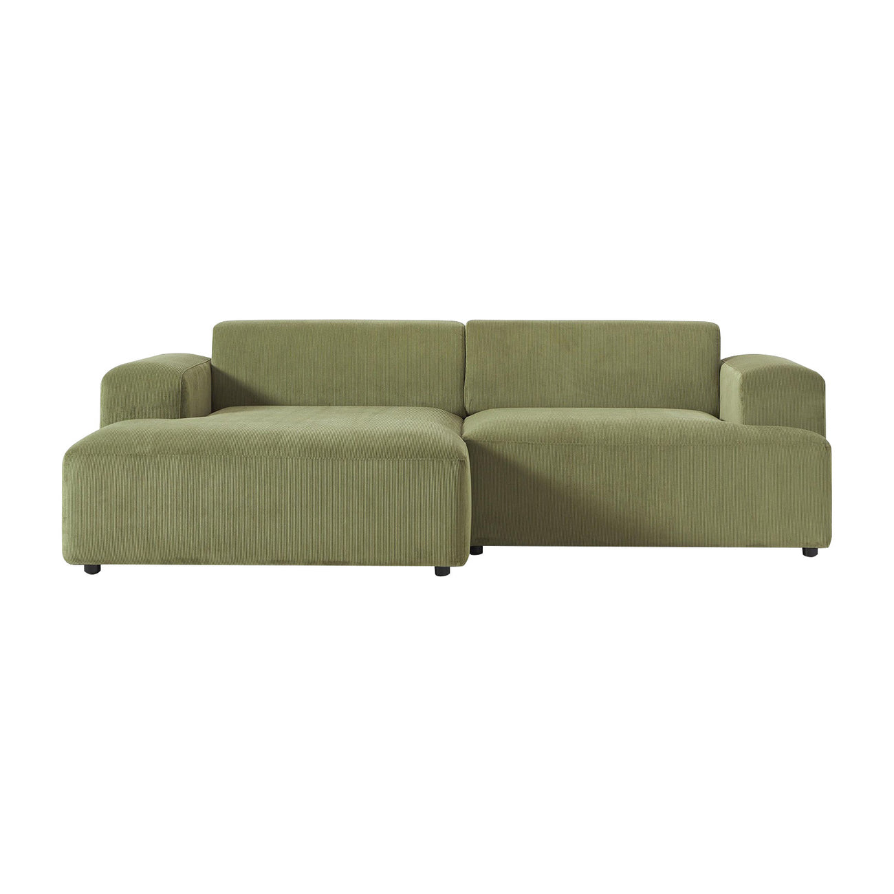 Sophisticated Comfort Corduroy 2 Seater Sofa Green