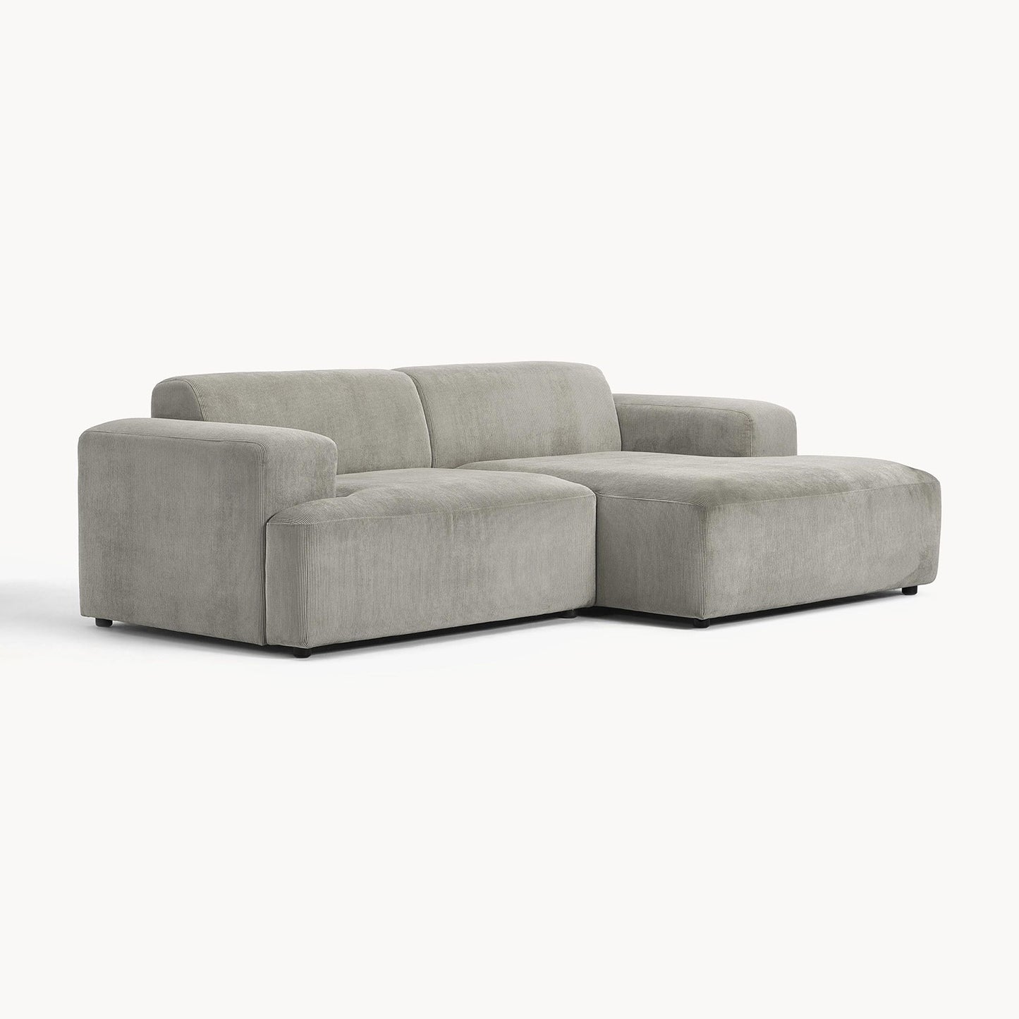 Sophisticated Comfort Corduroy 2 Seater Sofa Grey