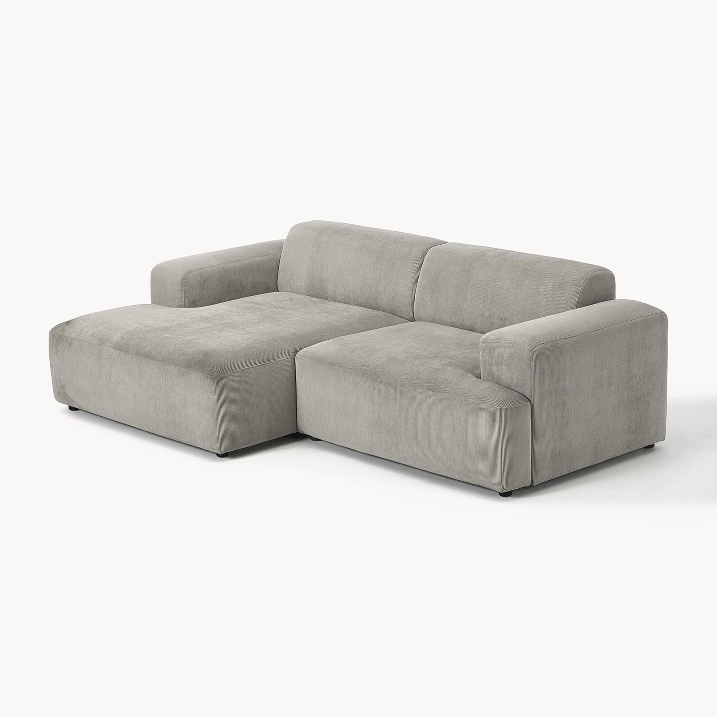 Sophisticated Comfort Corduroy 2 Seater Sofa Grey