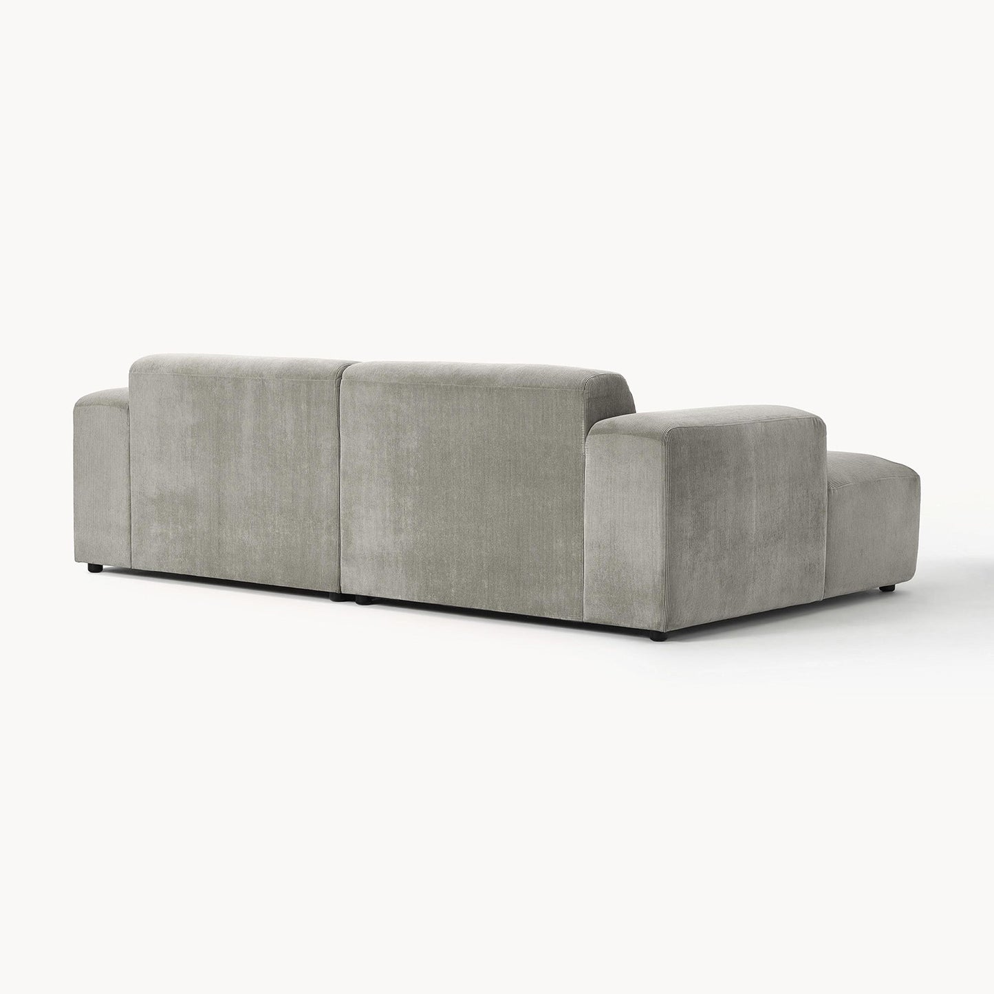 Sophisticated Comfort Corduroy 2 Seater Sofa Grey