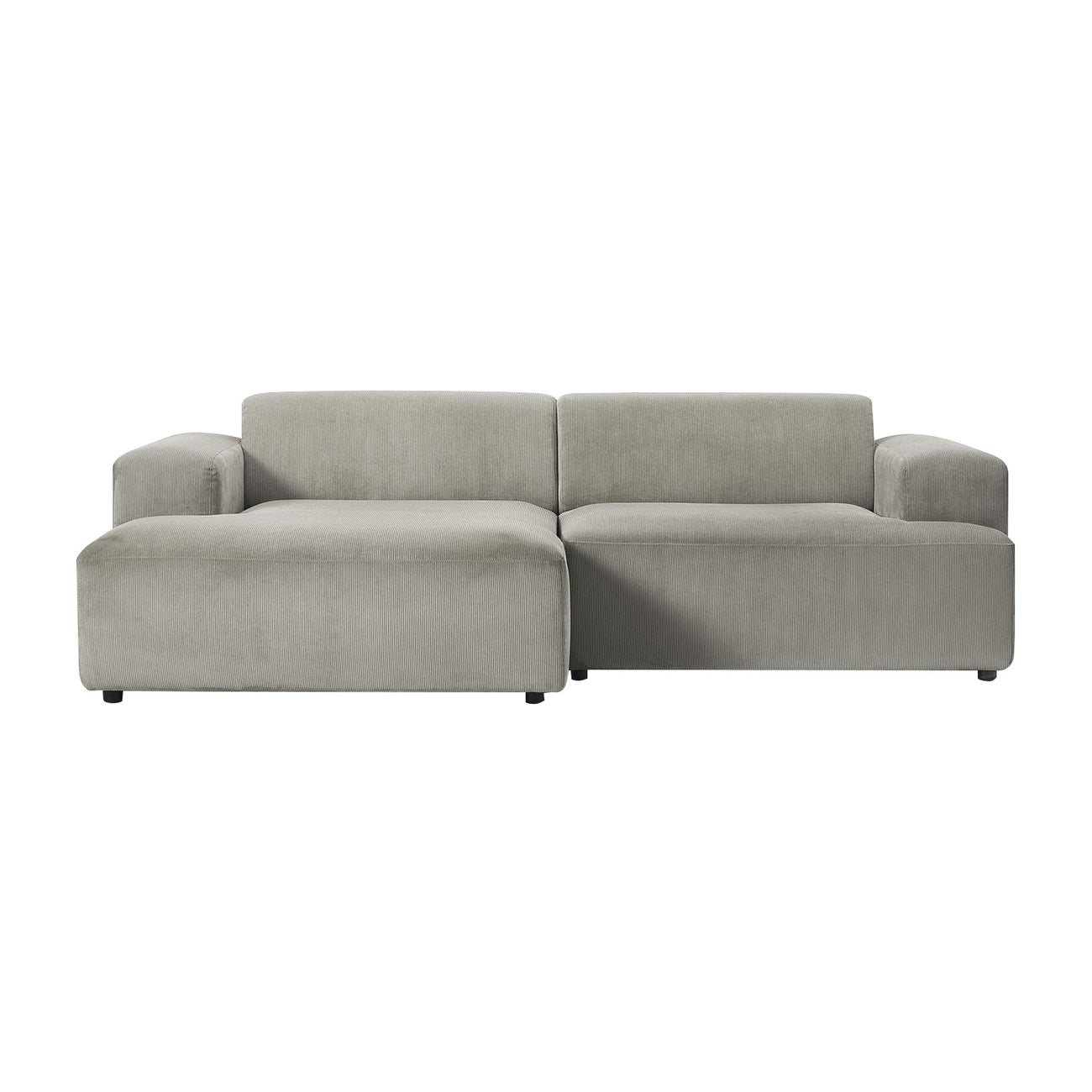 Sophisticated Comfort Corduroy 2 Seater Sofa Grey