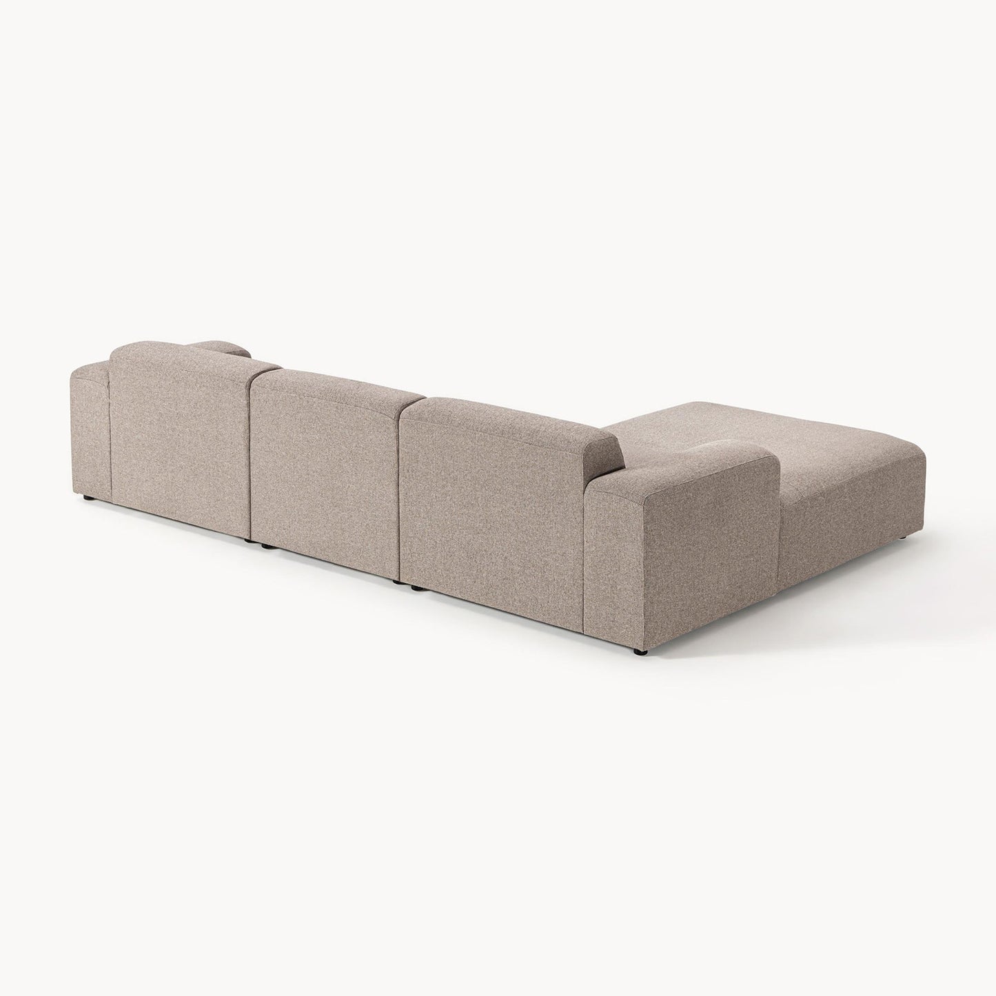 Sophisticated Comfort 3 Seater L Shaped Sofa CreBeigeme