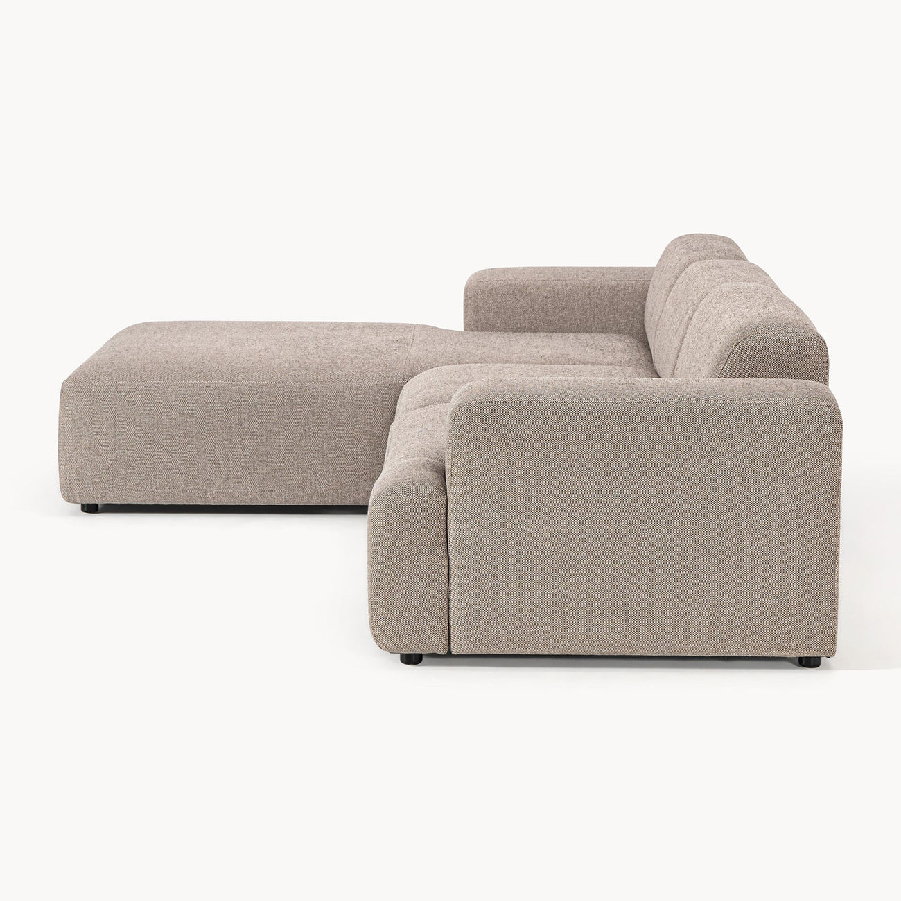 Sophisticated Comfort 3 Seater L Shaped Sofa CreBeigeme