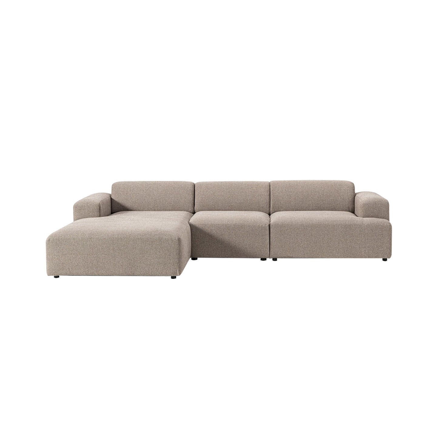 Sophisticated Comfort 3 Seater L Shaped Sofa CreBeigeme