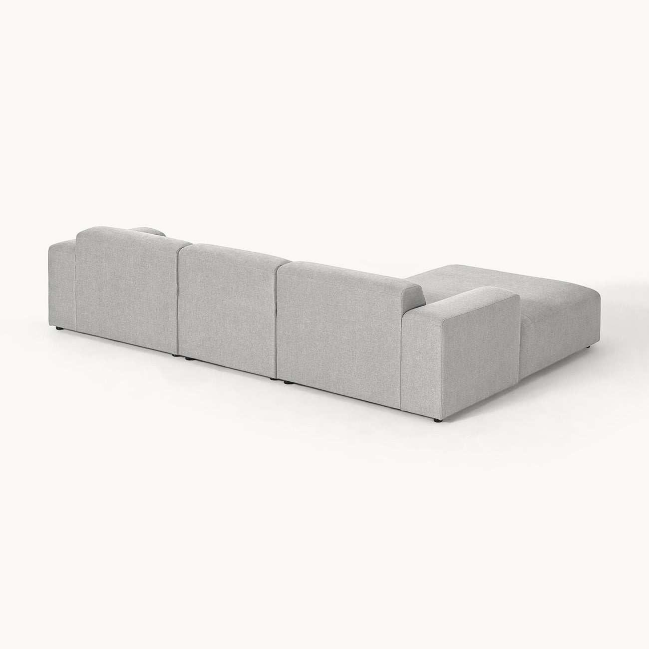 Sophisticated Comfort 3 Seater L Shaped Sofa Grey