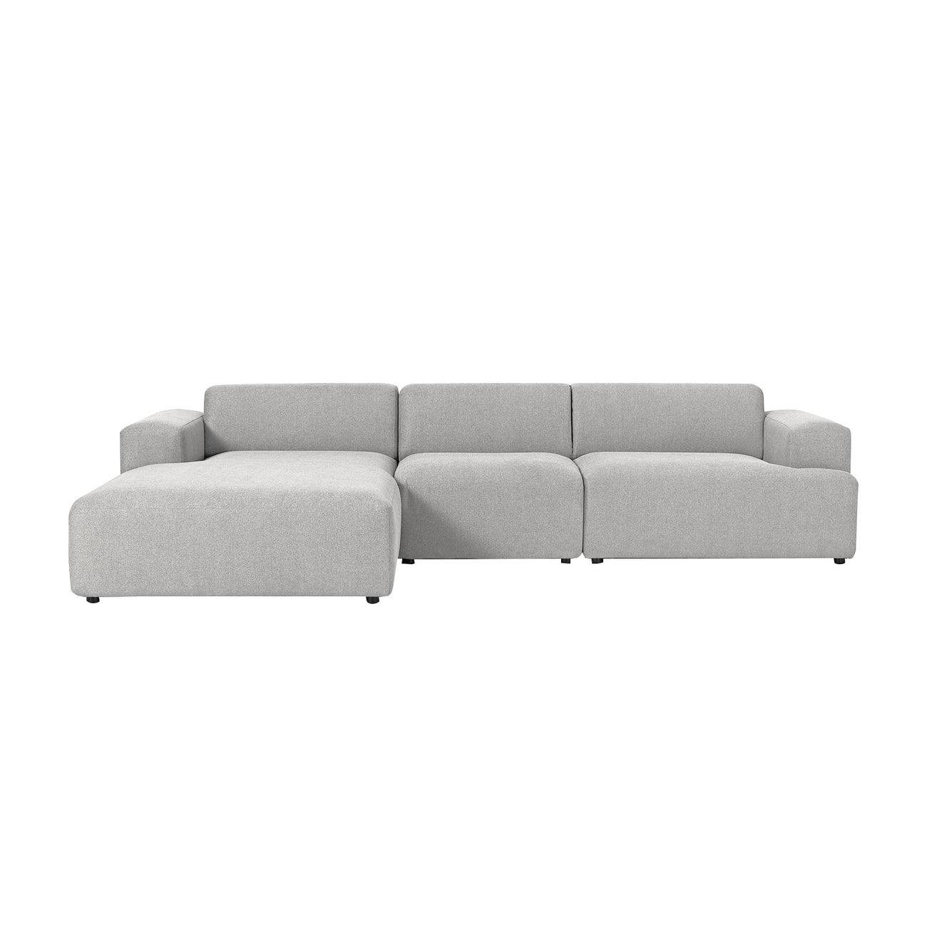 Sophisticated Comfort 3 Seater L Shaped Sofa Grey