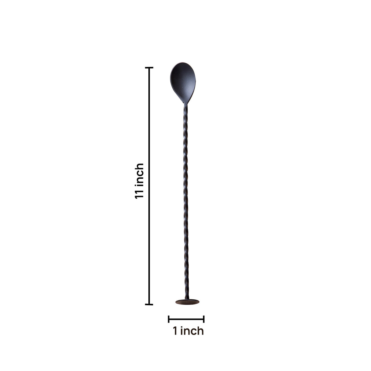 The Premium Cocktail Mixing Spoon  Matte Black