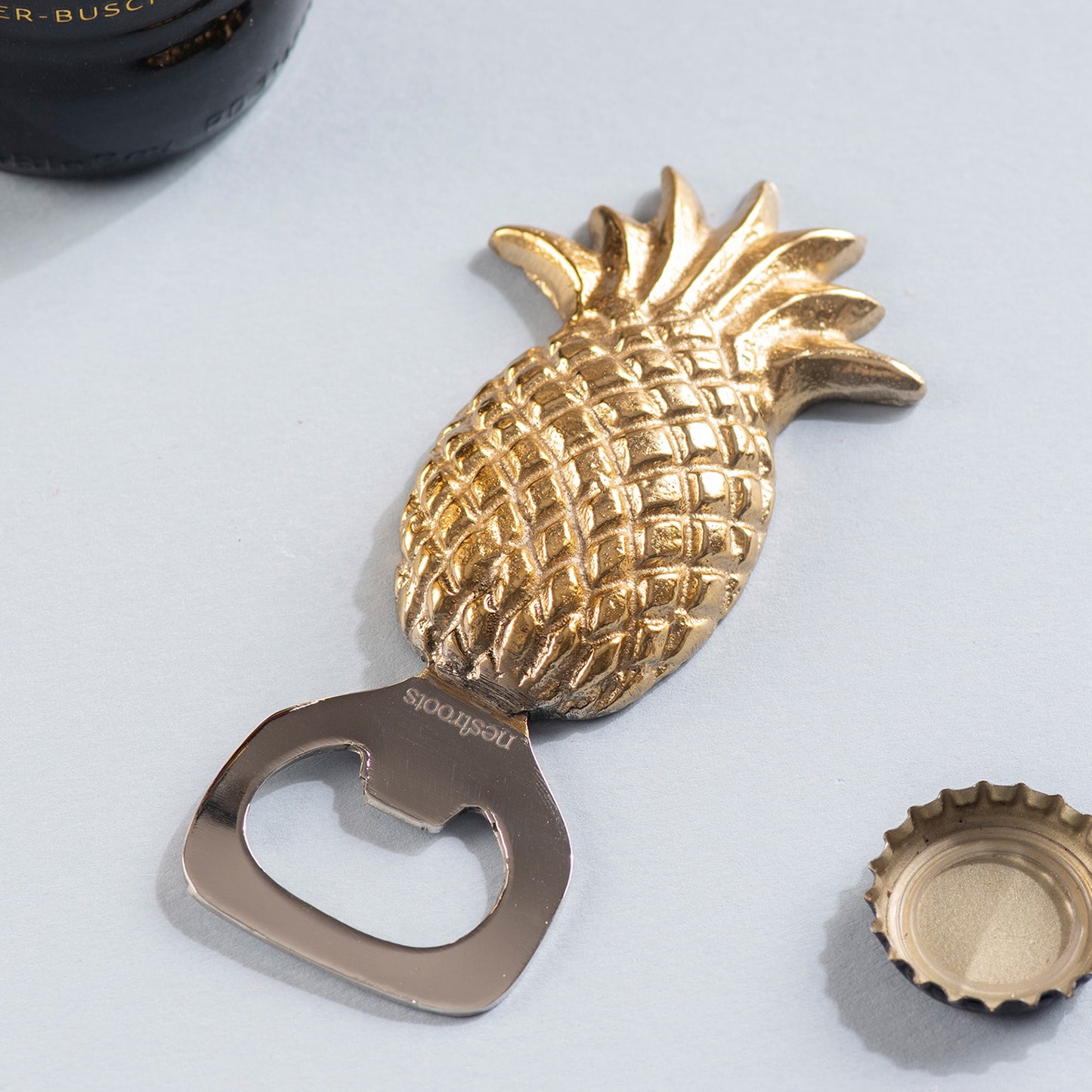 The Pristine Pineapple Bottle Opener Glossy Gold