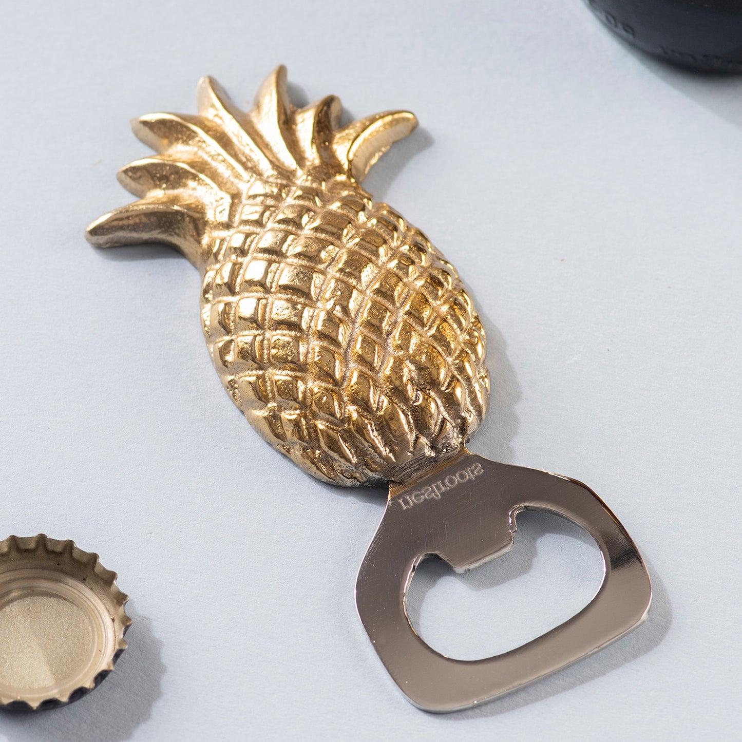 The Pristine Pineapple Bottle Opener Glossy Gold