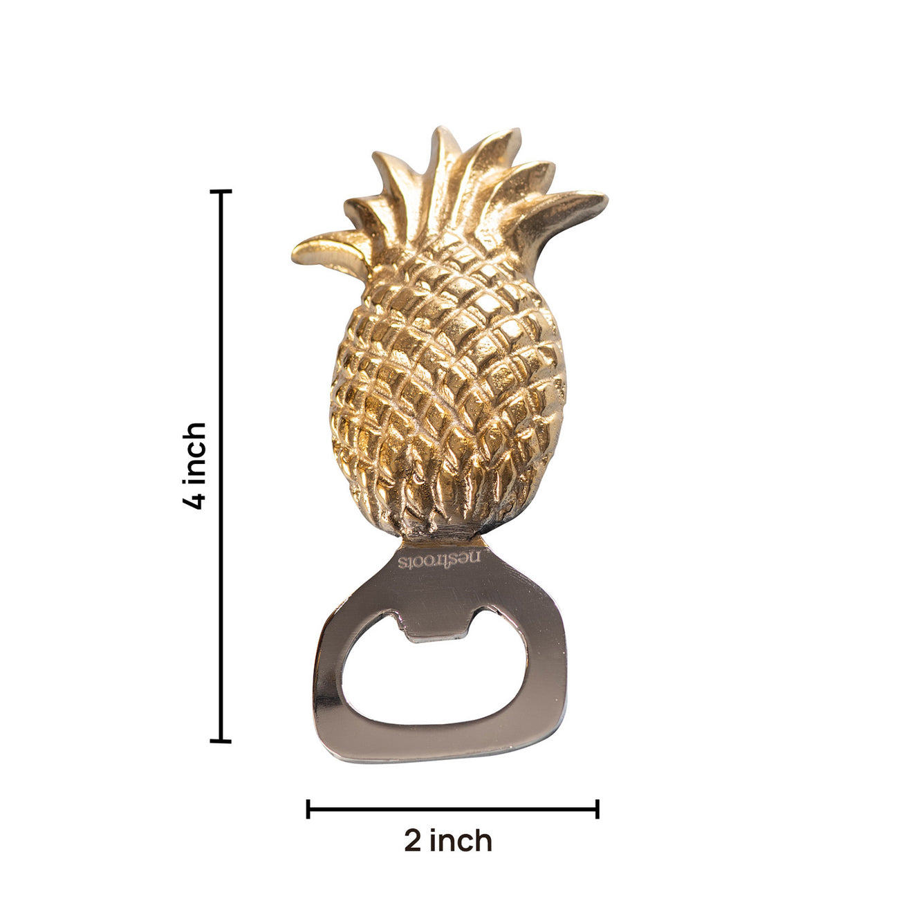 The Pristine Pineapple Bottle Opener Glossy Gold