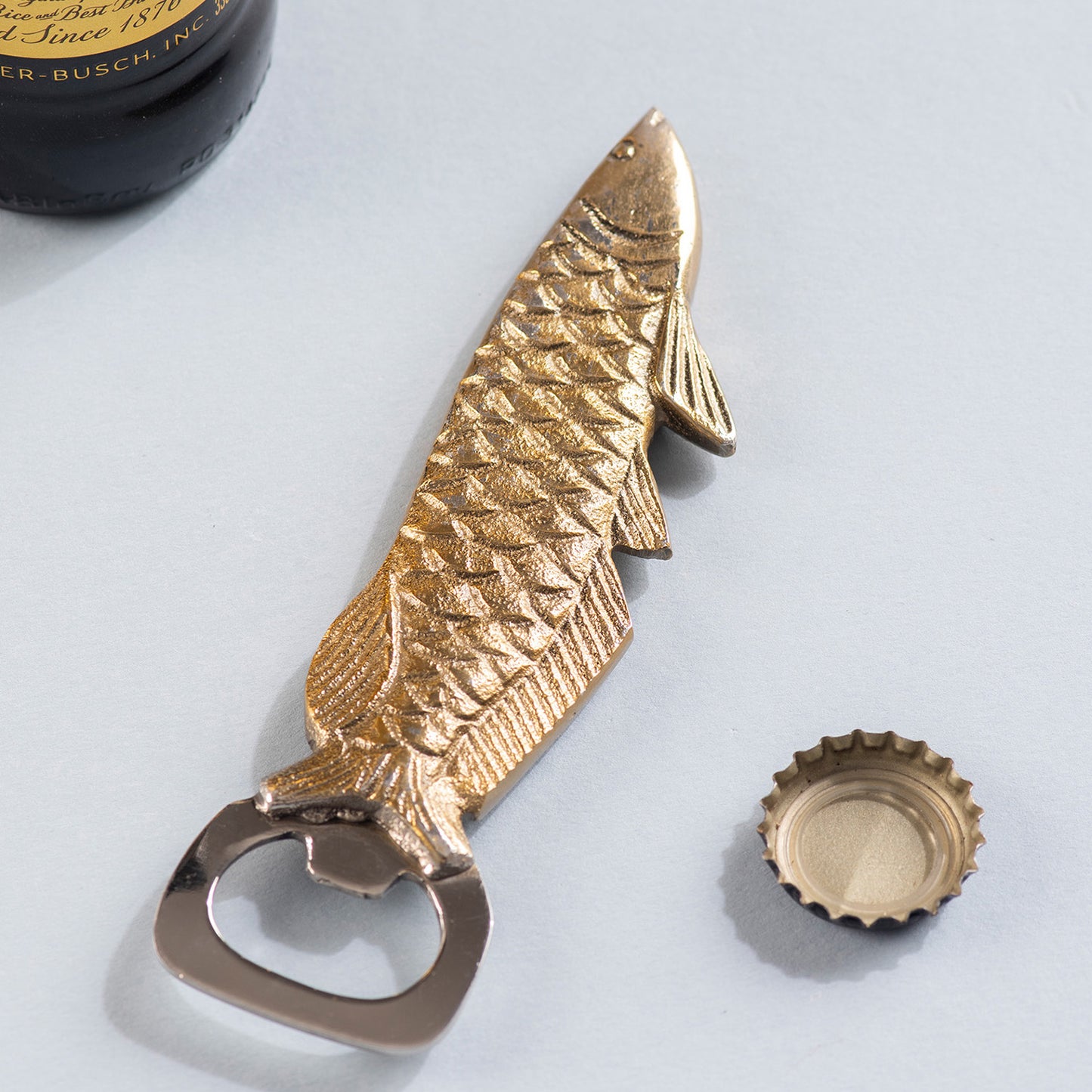 The Fish Bottle Opener Glossy Gold