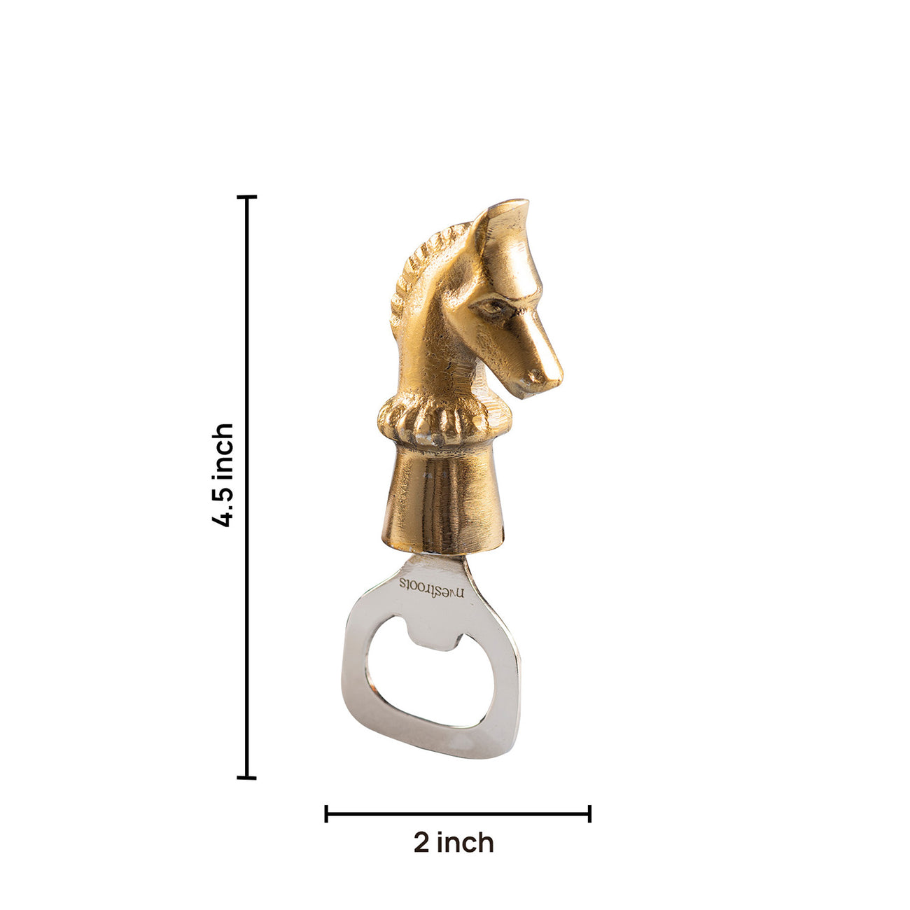 The Horse Bottle Opener Glossy Gold