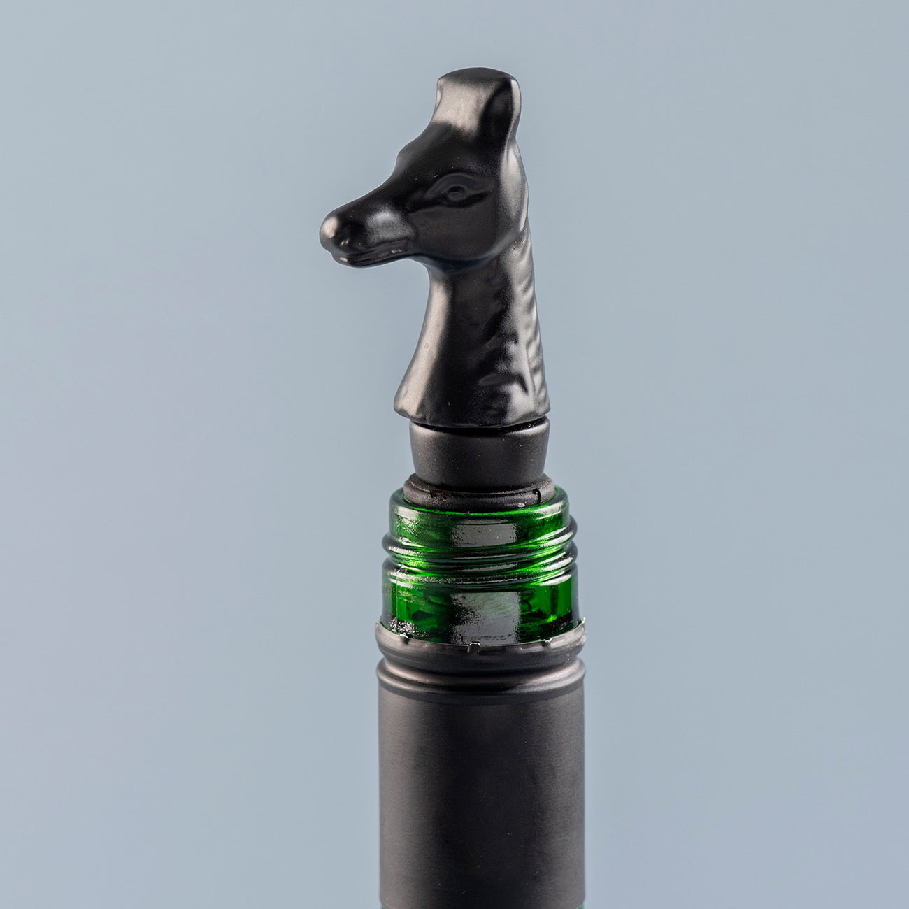 The Horse Bottle Stoper Matte Black