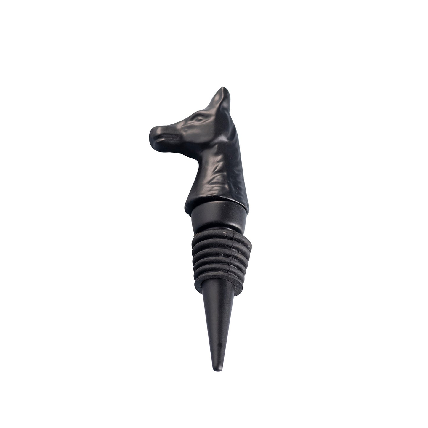 The Horse Bottle Stoper Matte Black