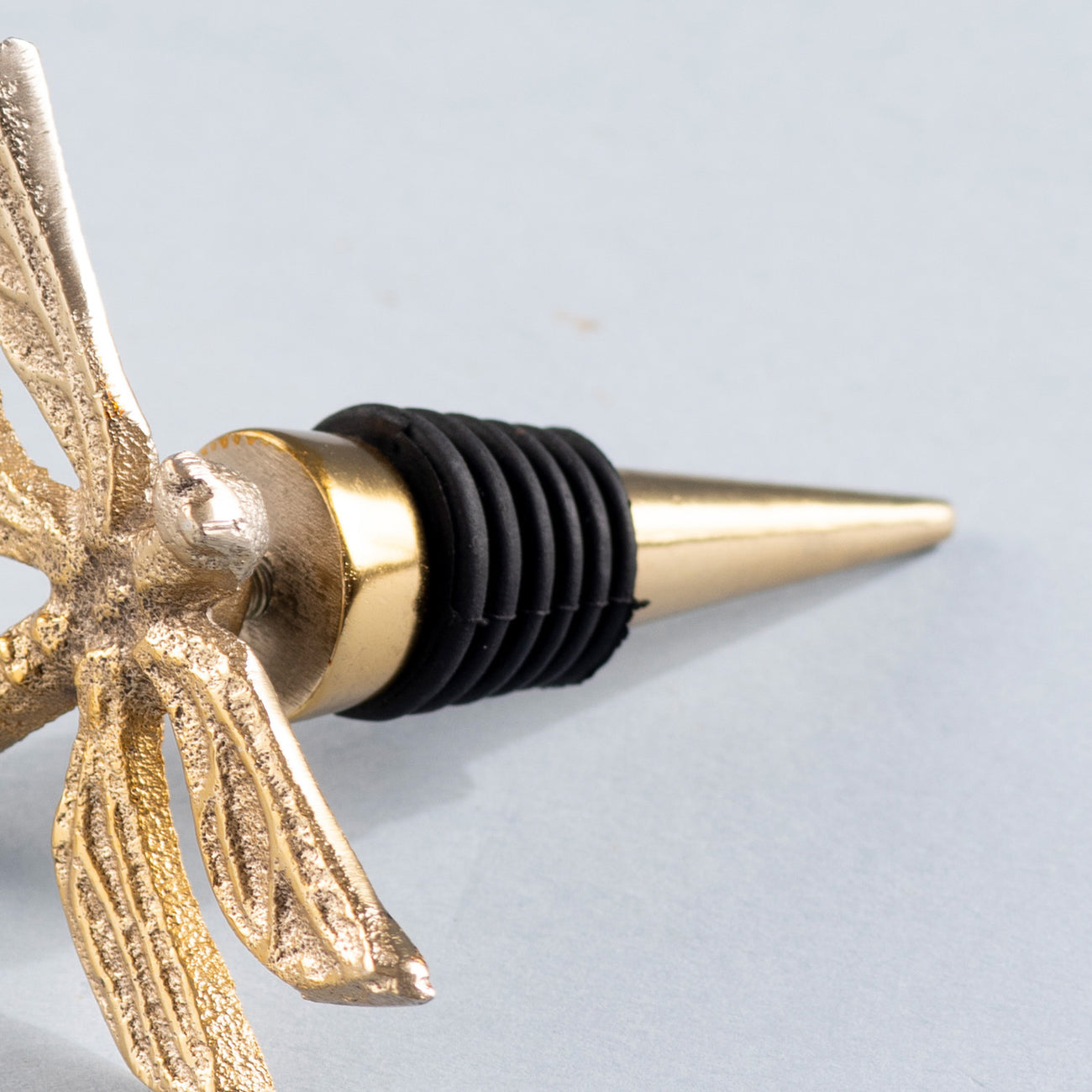 The Dragonfly Bottle Stopper Glossy Gold