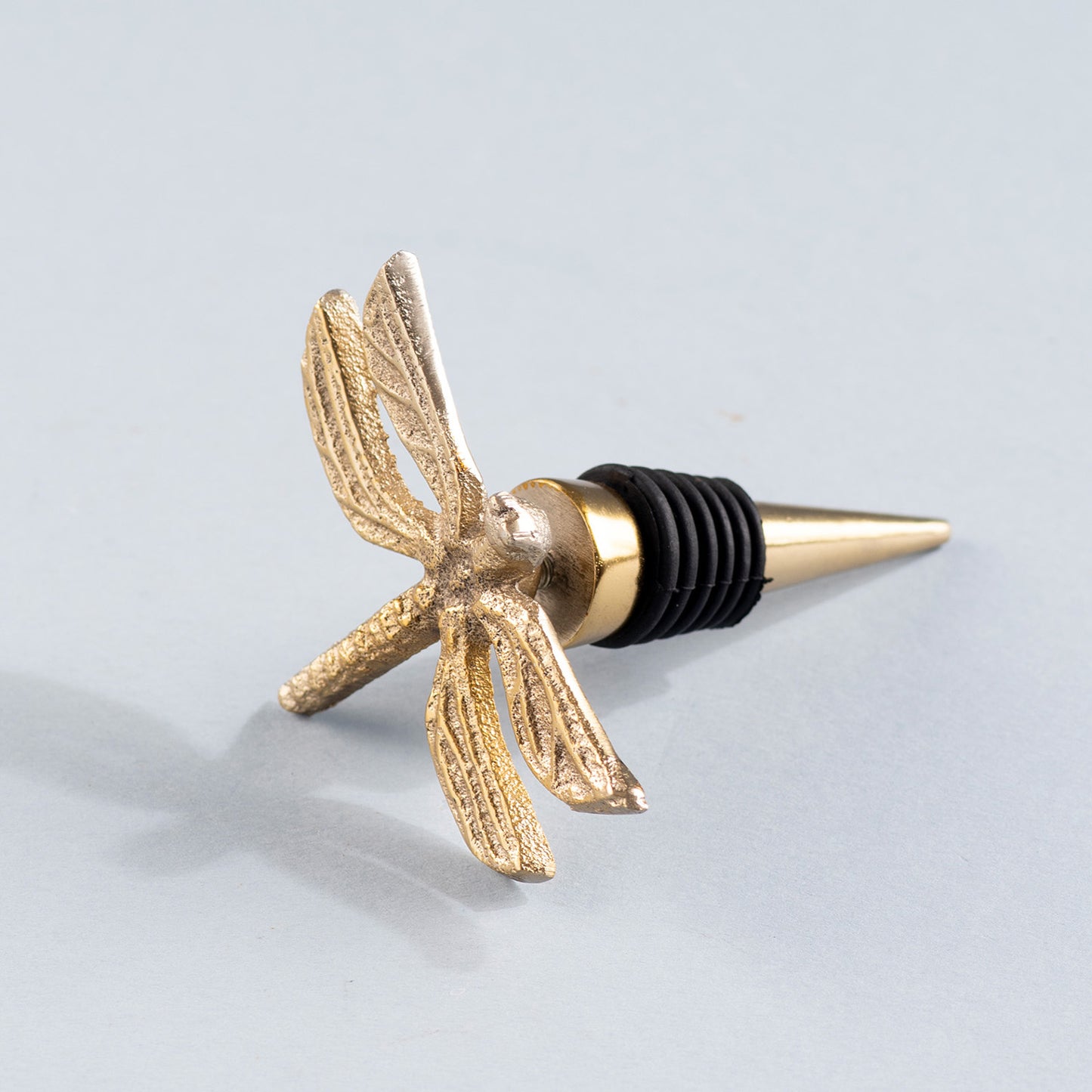 The Dragonfly Bottle Stopper Glossy Gold