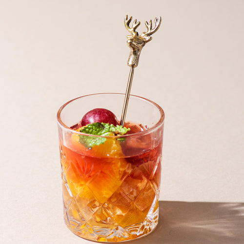 The Deer Cocktail Picks Glossy Gold