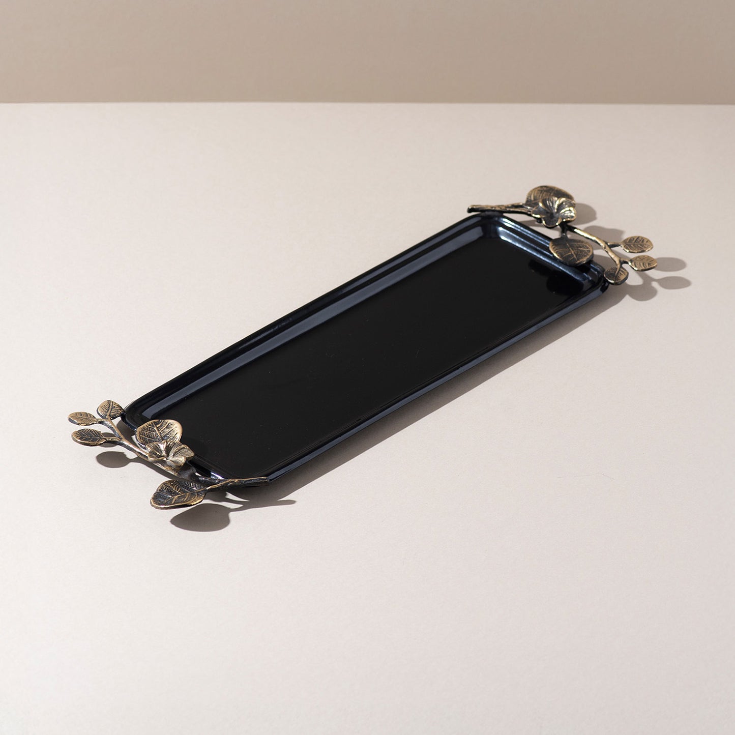 The Masterfull  Metal Tray  Glossy Black