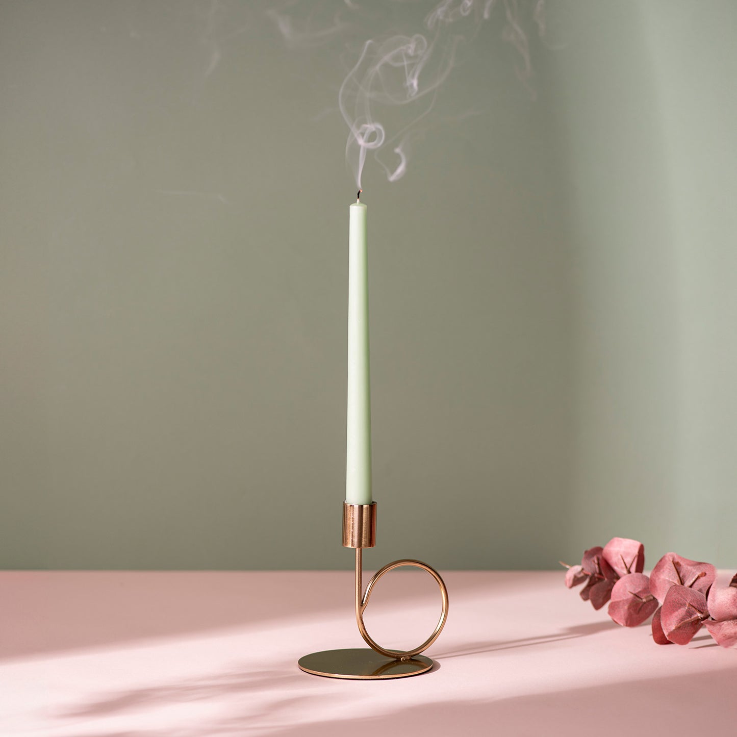 Gilded Elegance: Gold Candle Holder