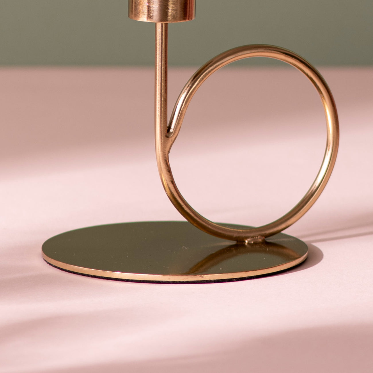 Gilded Elegance: Gold Candle Holder