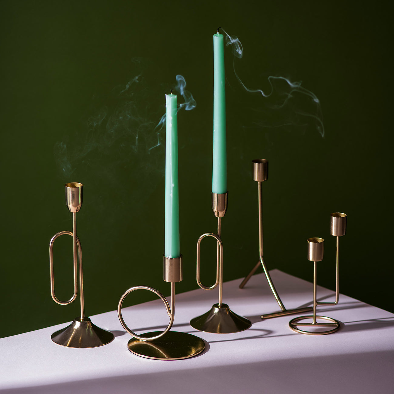 Luxurious Radiant Gold Candle Holder