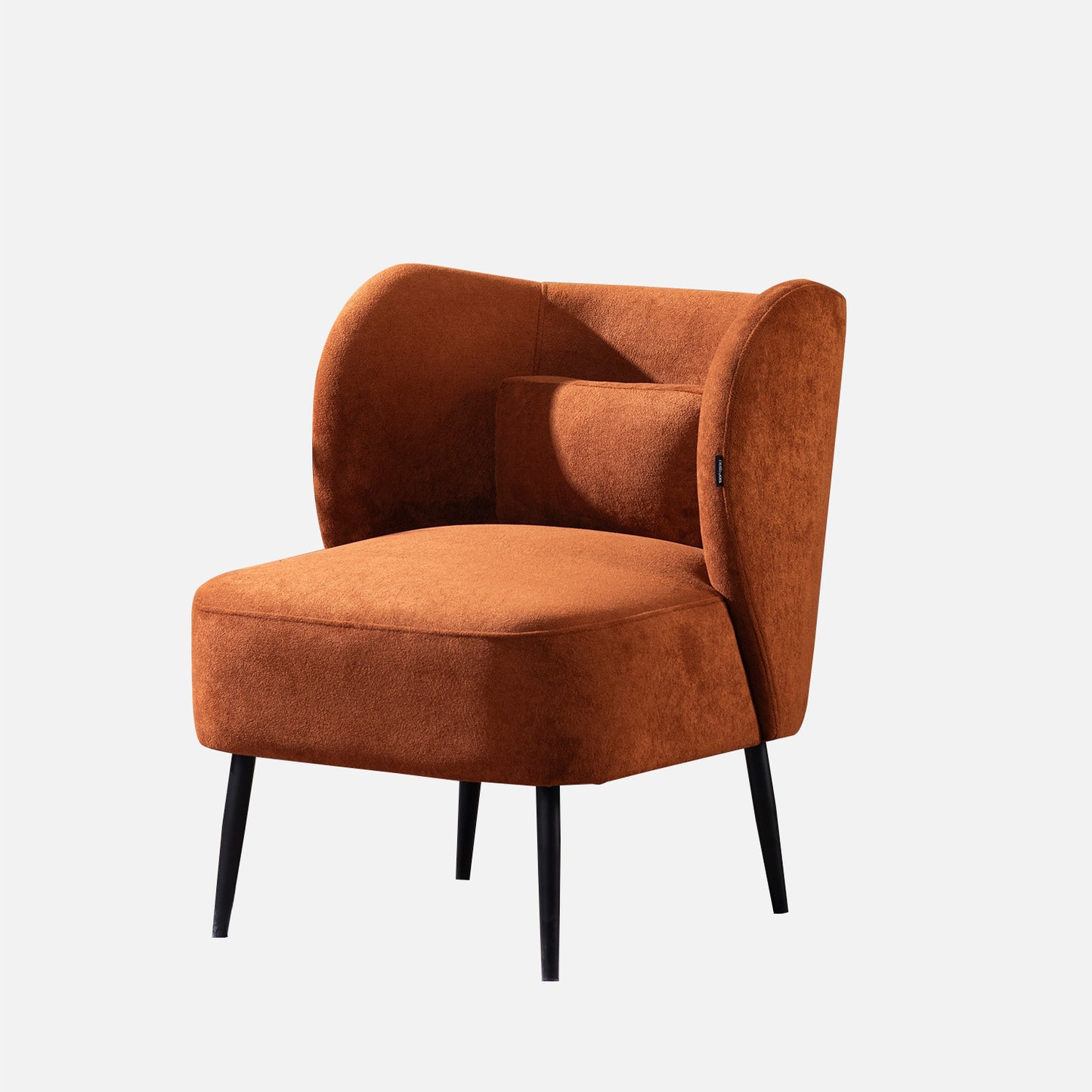 Boucle Brown Lounge Chair