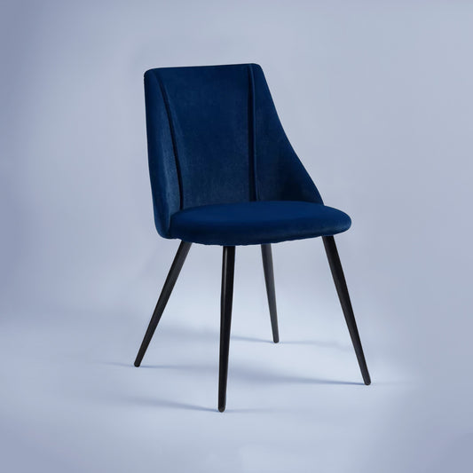 Luxurious Velvet Dining Designer Chair Blue