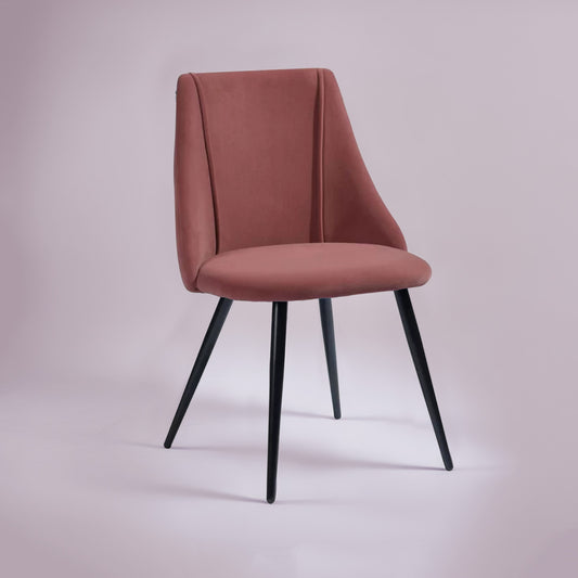 Luxurious Velvet Dining Designer Chair Onion Pink