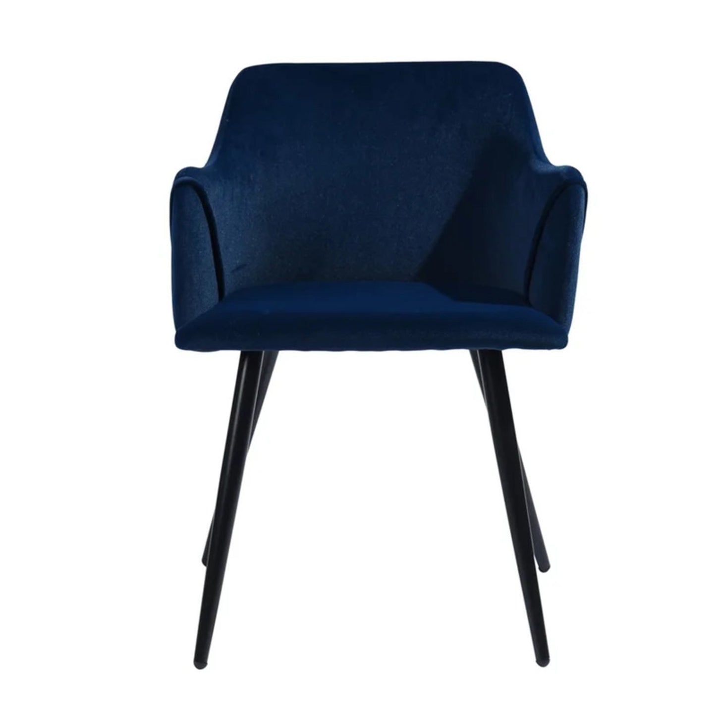 Sophisticated Velvet Dining Designer Chair Blue