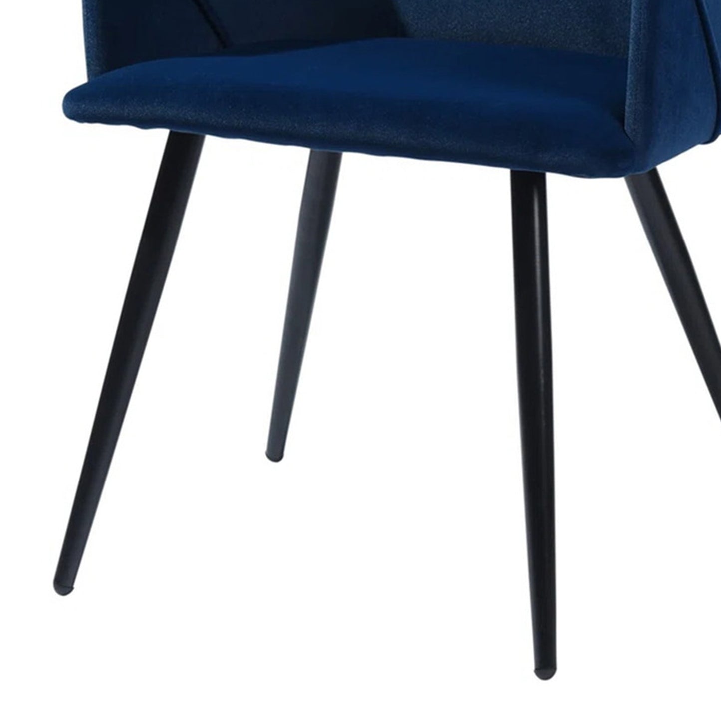 Sophisticated Velvet Dining Designer Chair Blue