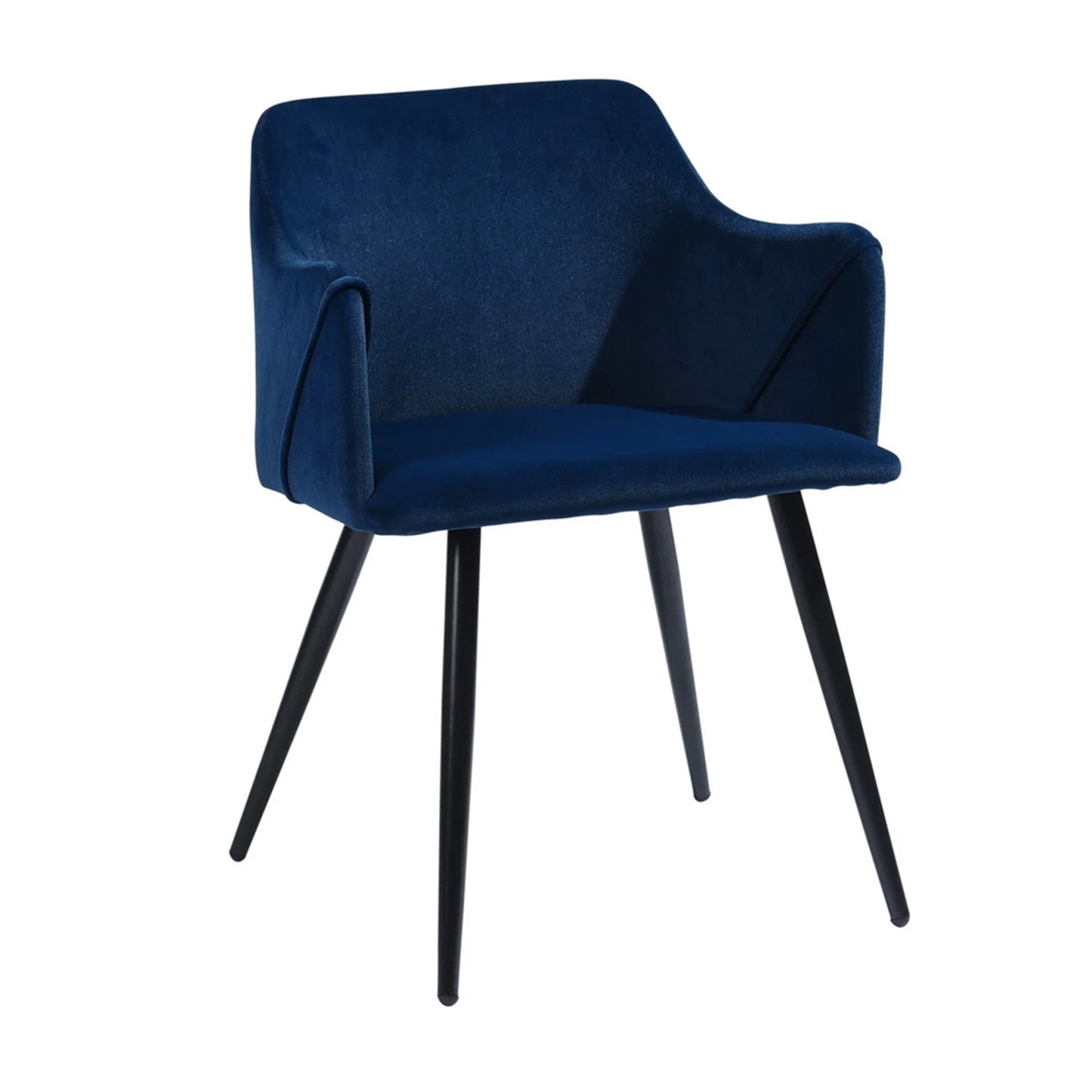 Sophisticated Velvet Dining Designer Chair Blue