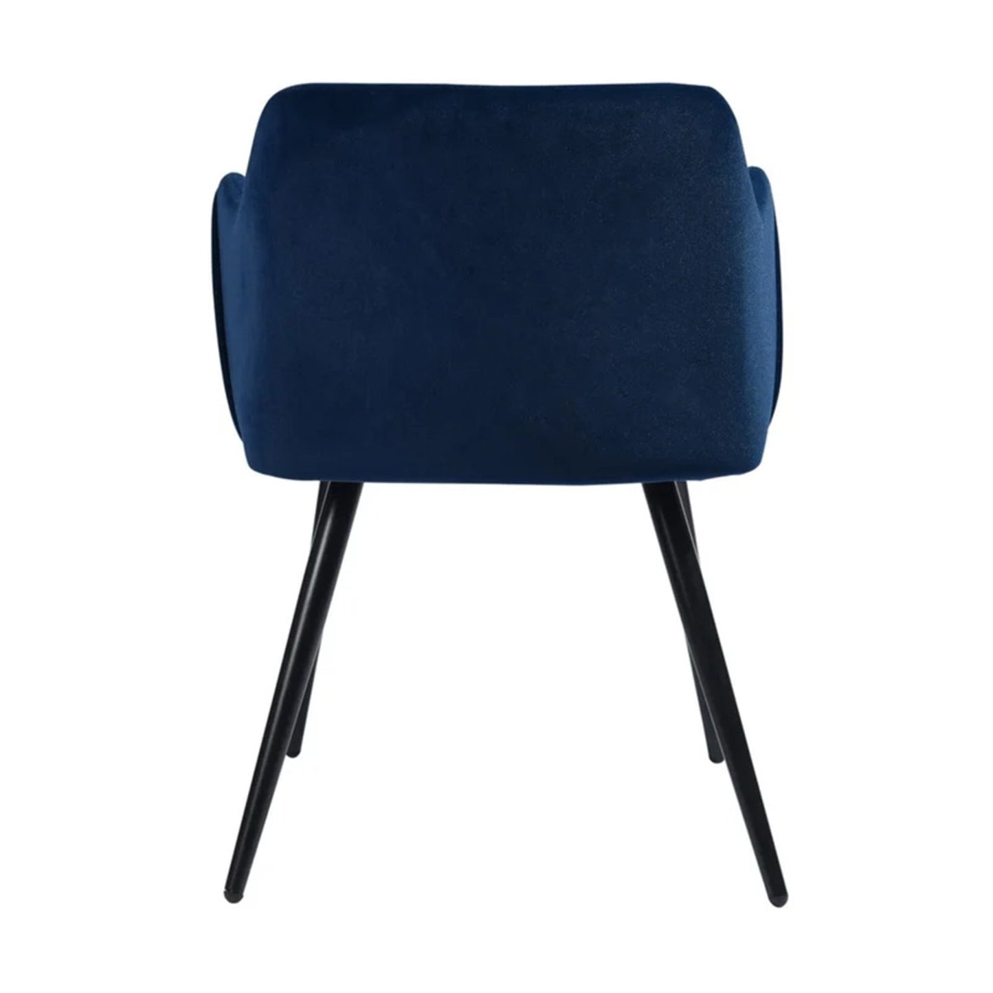 Sophisticated Velvet Dining Designer Chair Blue