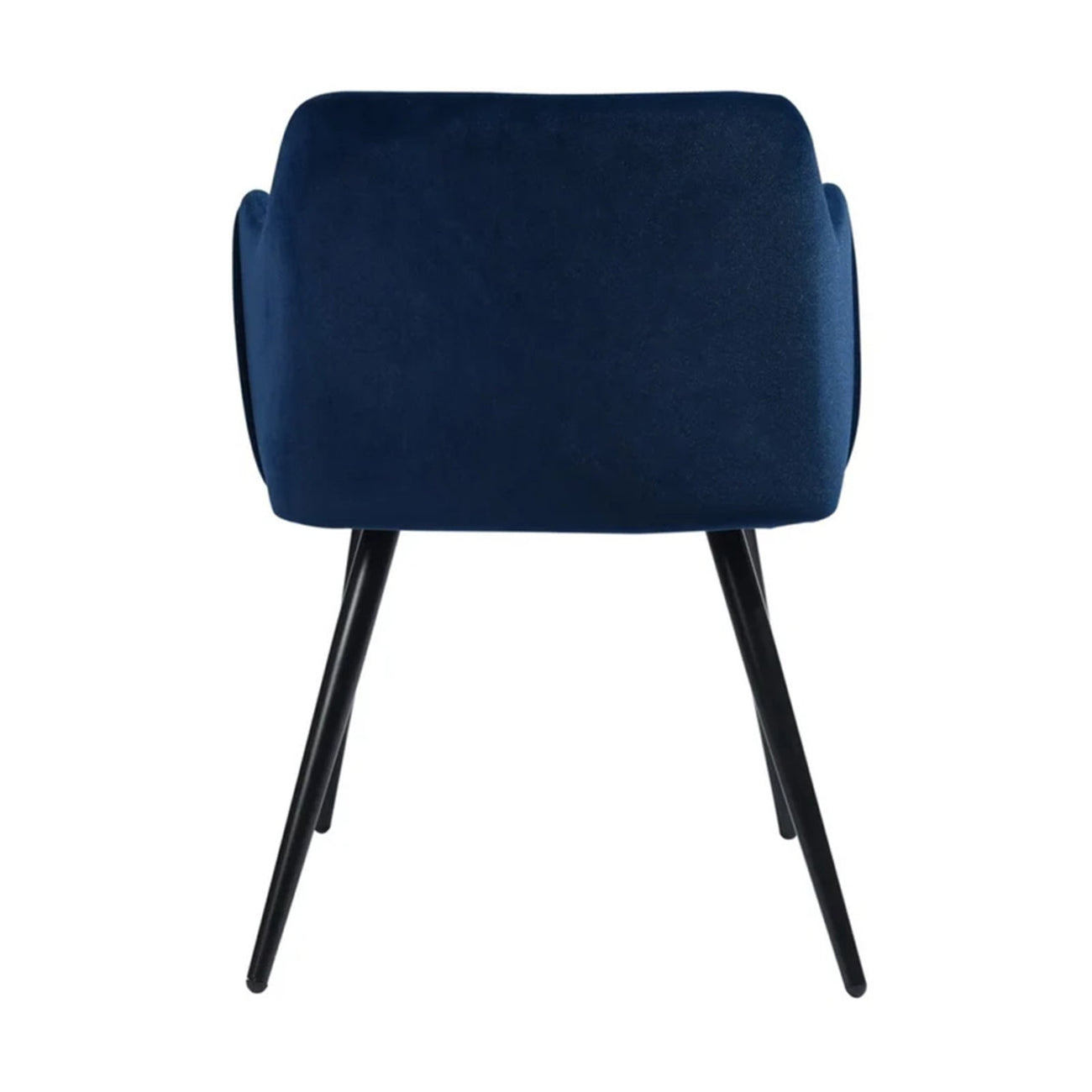 Sophisticated Velvet Dining Designer Chair Blue