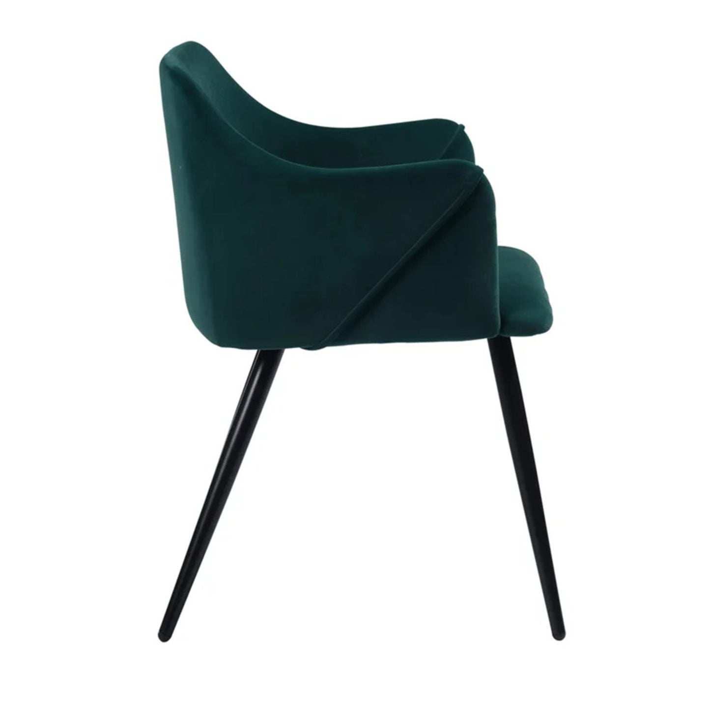 Sophisticated Velvet Dining Designer Chair Green