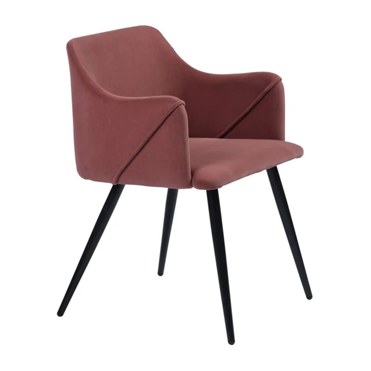 Sophisticated Velvet Dining Designer Chair Onion Pink